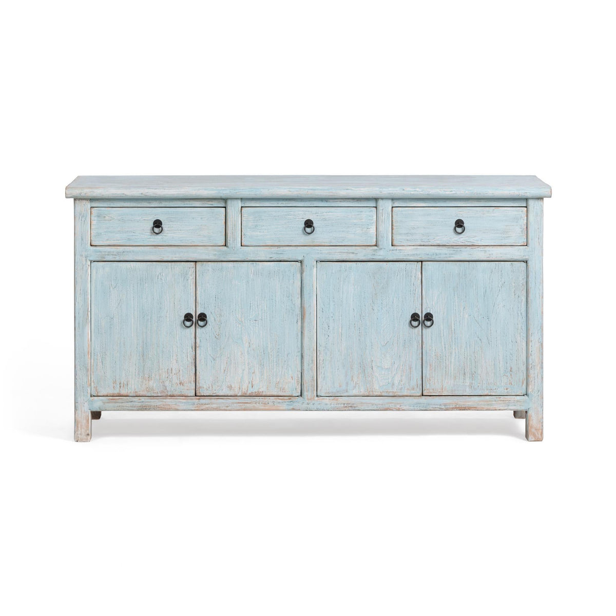 Marisol Ocean Mist 3-Drawer 4-Door Cabinet