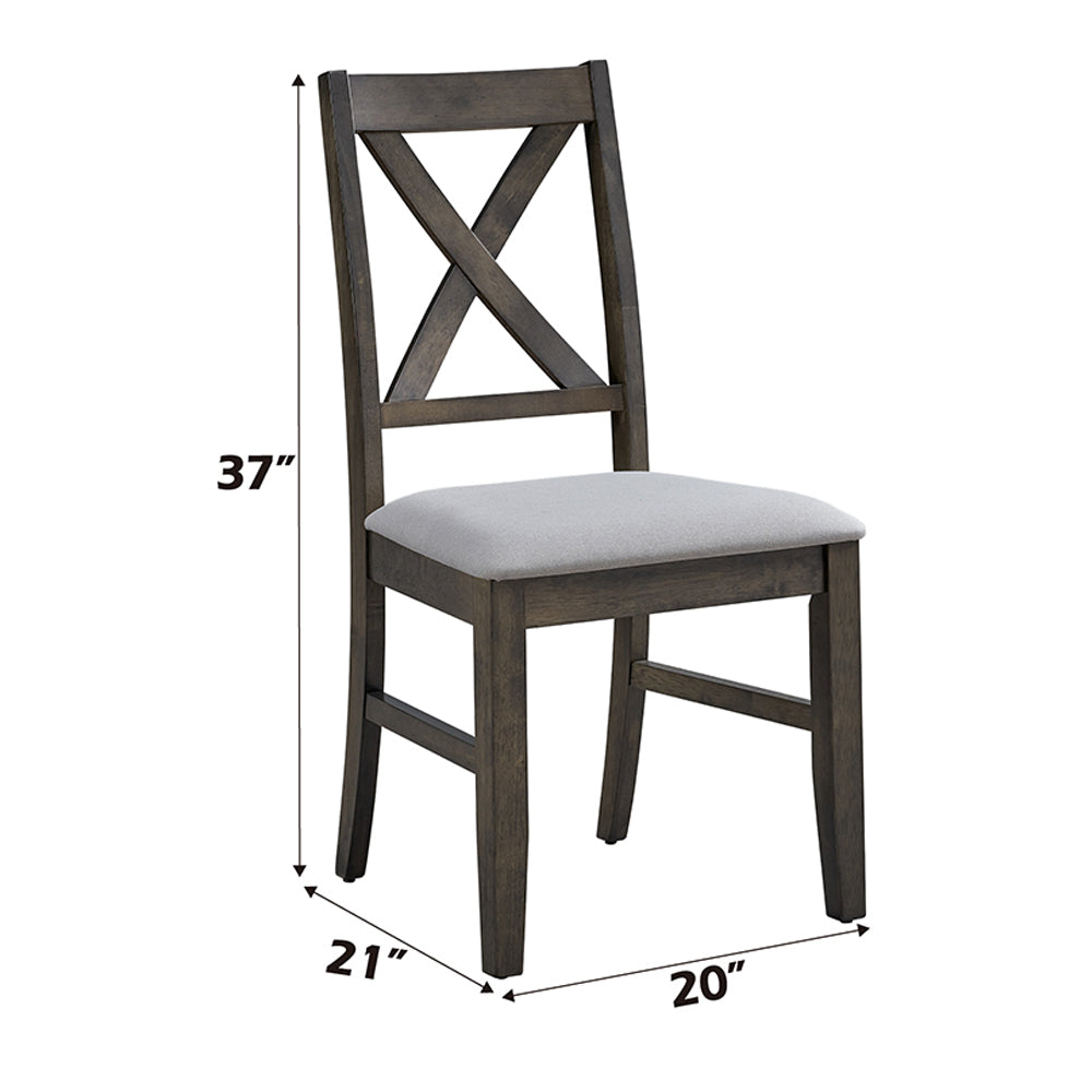 Marit Gray Side Chair (Set of 2) - Ornate Home