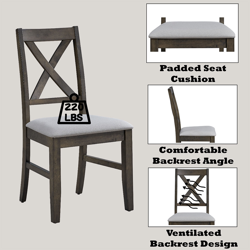 Marit Gray Side Chair (Set of 2) - Ornate Home