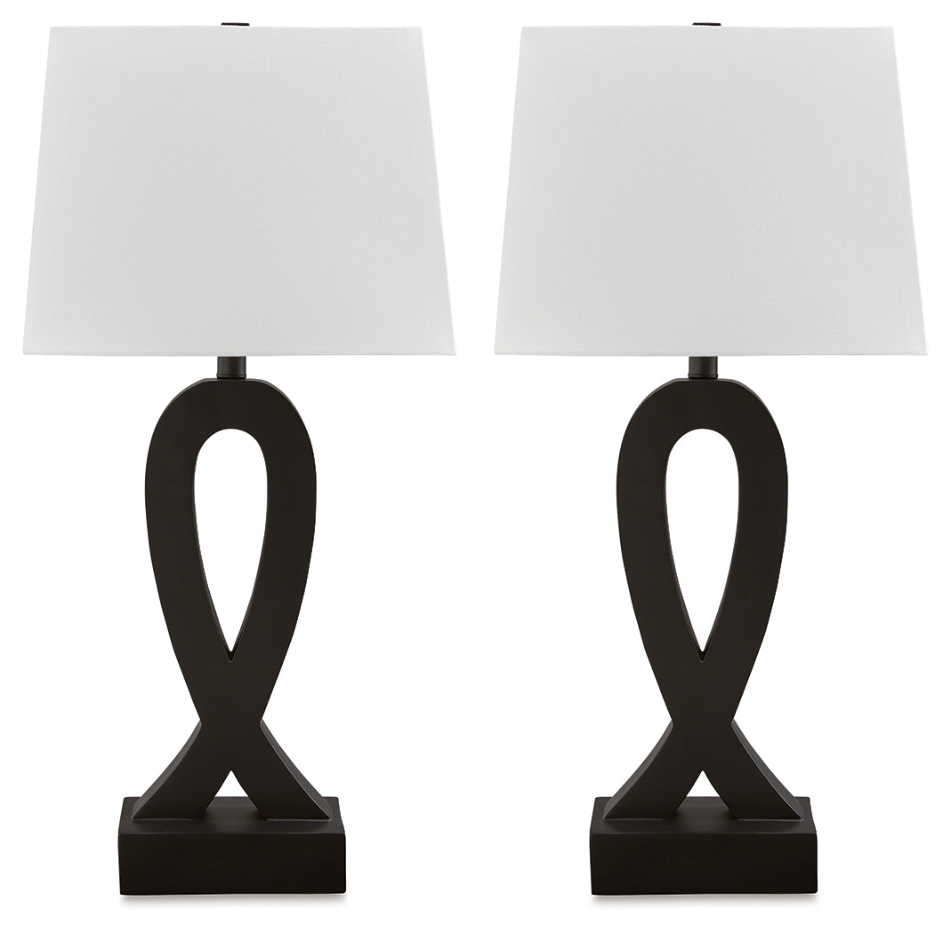 Markellton Black Table Lamp (Set of 2) - Ornate Home