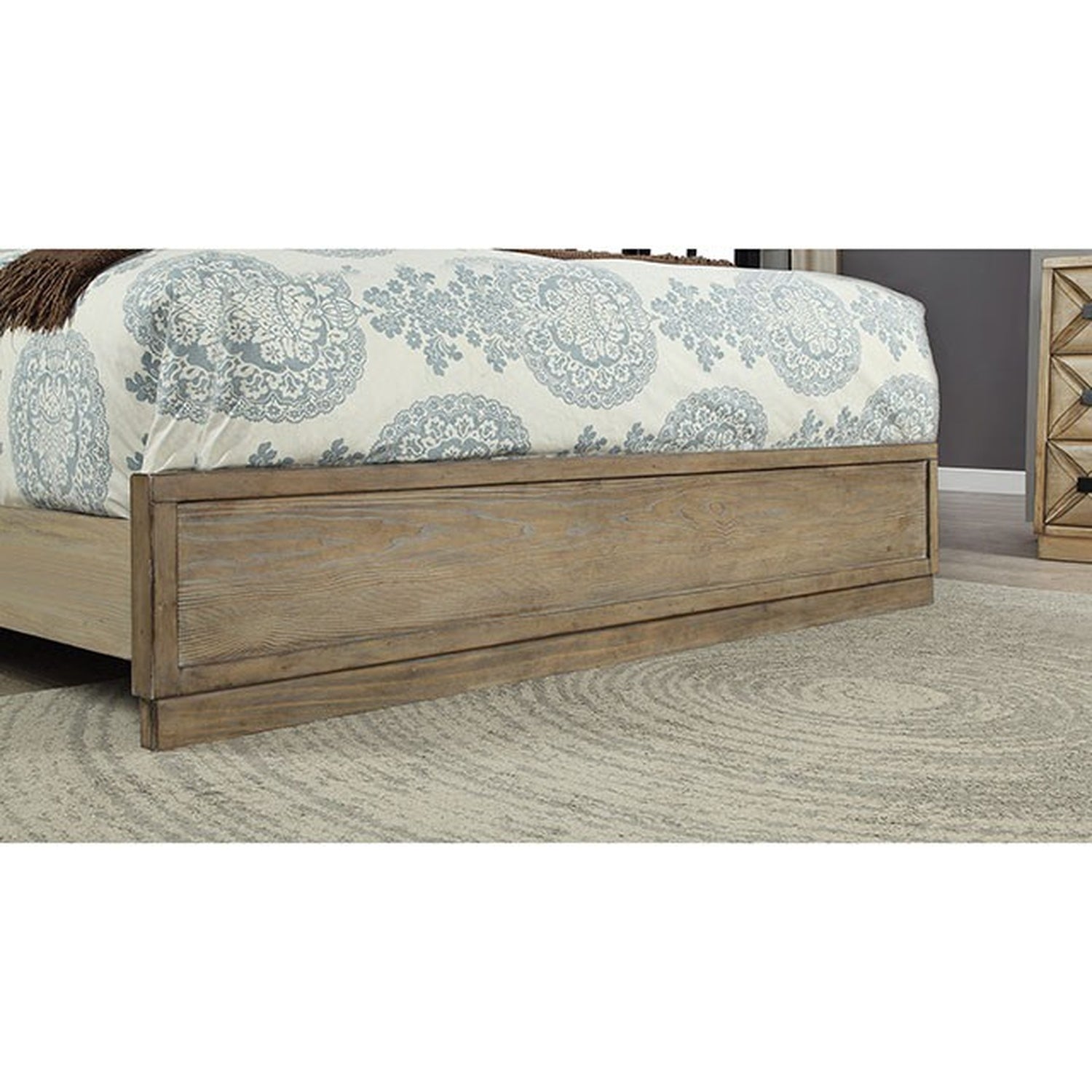 Markos Weathered Light Oak E.King Bed - Ornate Home