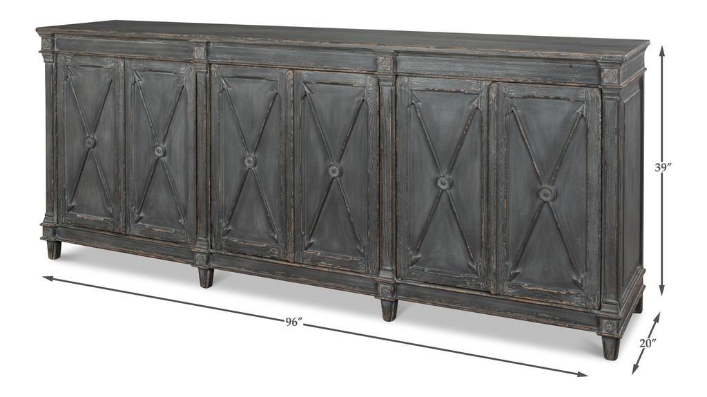 Marksman Grey Sideboard - Ornate Home