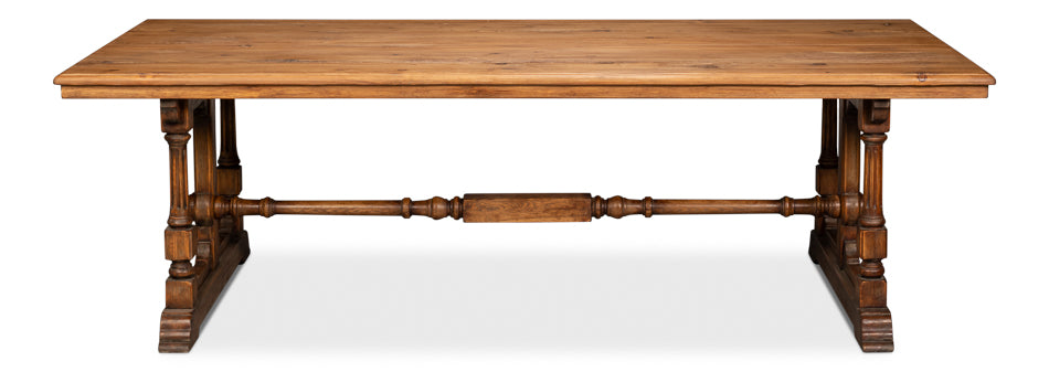 Marlborough Brown Pine Refectory Dining Table - Ornate Home