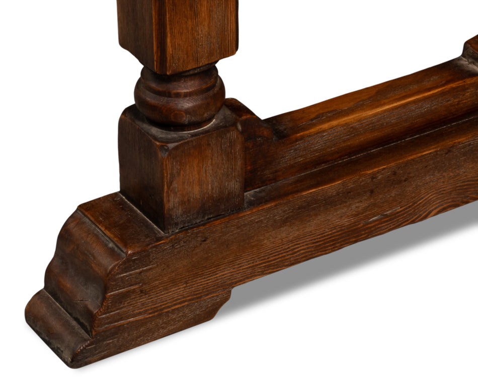 Marlborough Brown Pine Refectory Dining Table - Ornate Home
