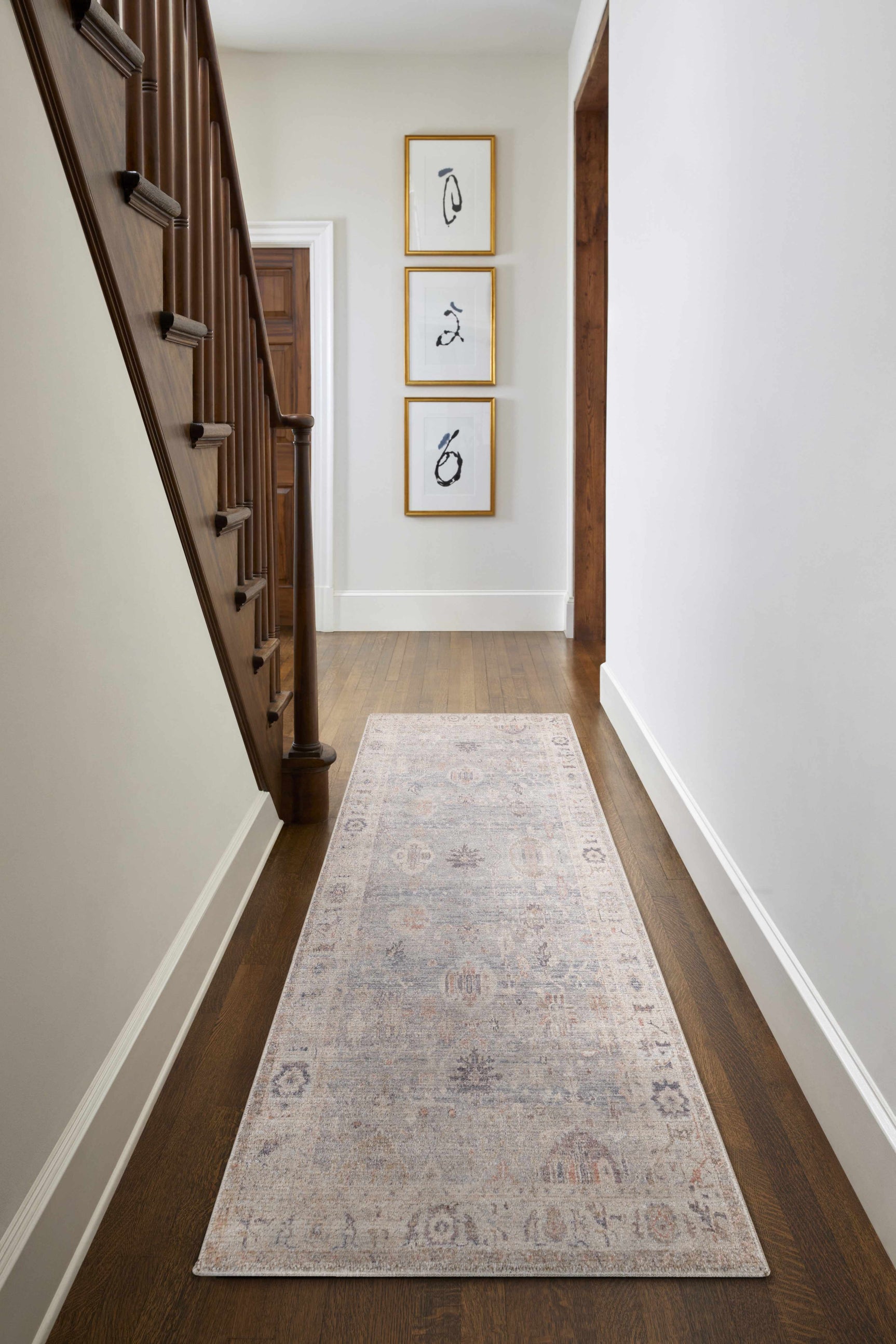 Marlene Damask Cream & Blue Area Rug - Becki Owens x Livabliss - Ornate Home