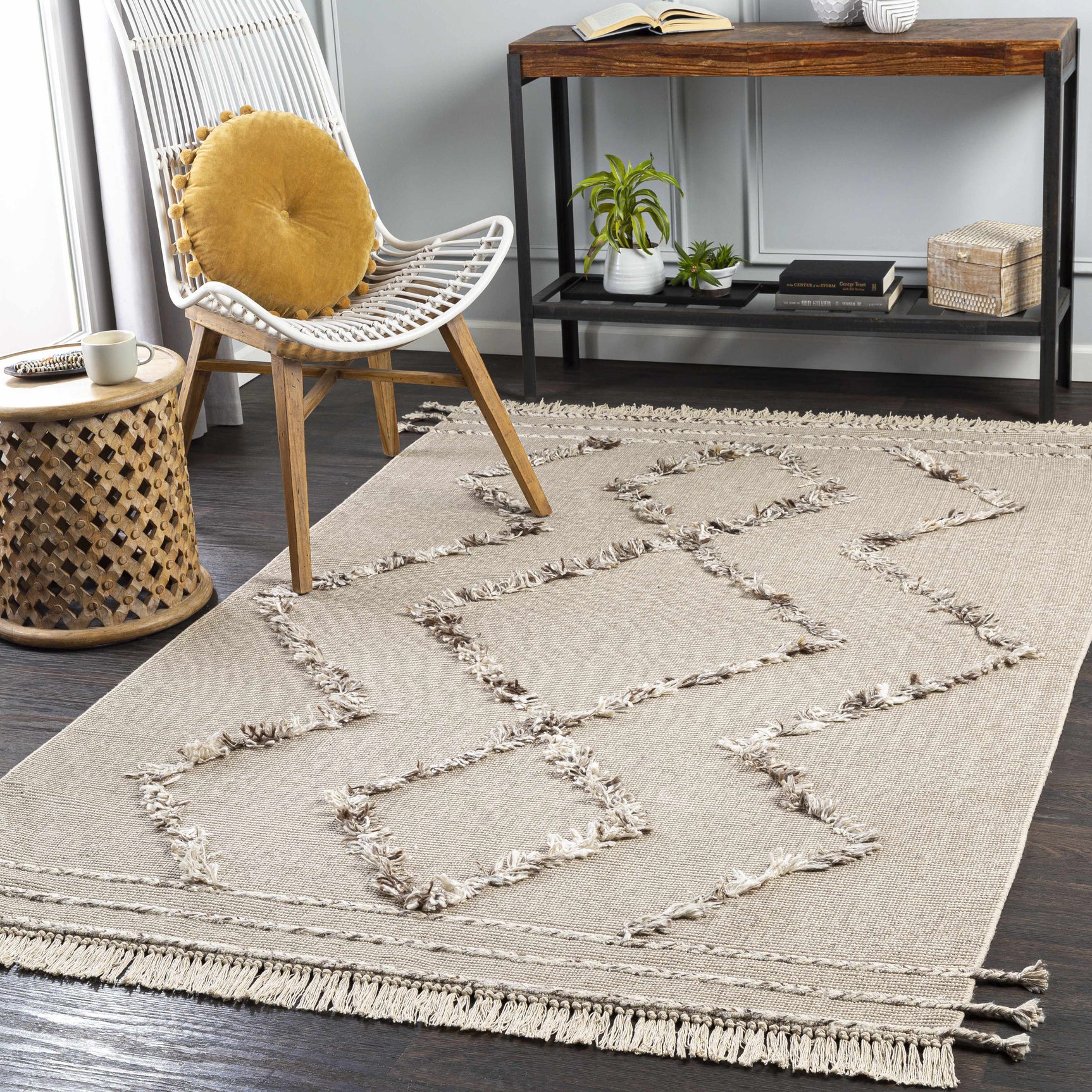 Marleston Taupe High-Low Rug - Clearance - Ornate Home