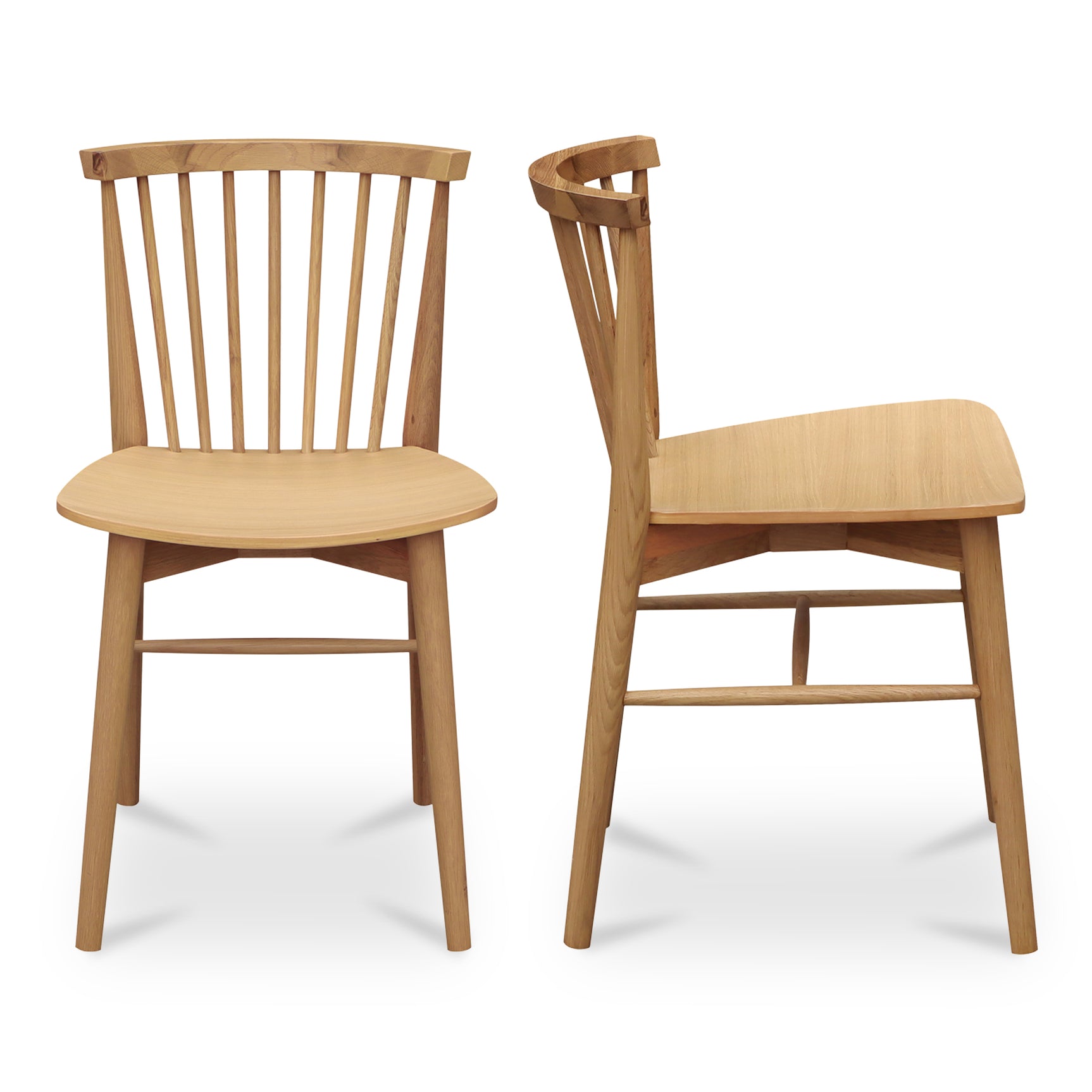 Marley Oak Dining Chair (Set of 2) - Ornate Home