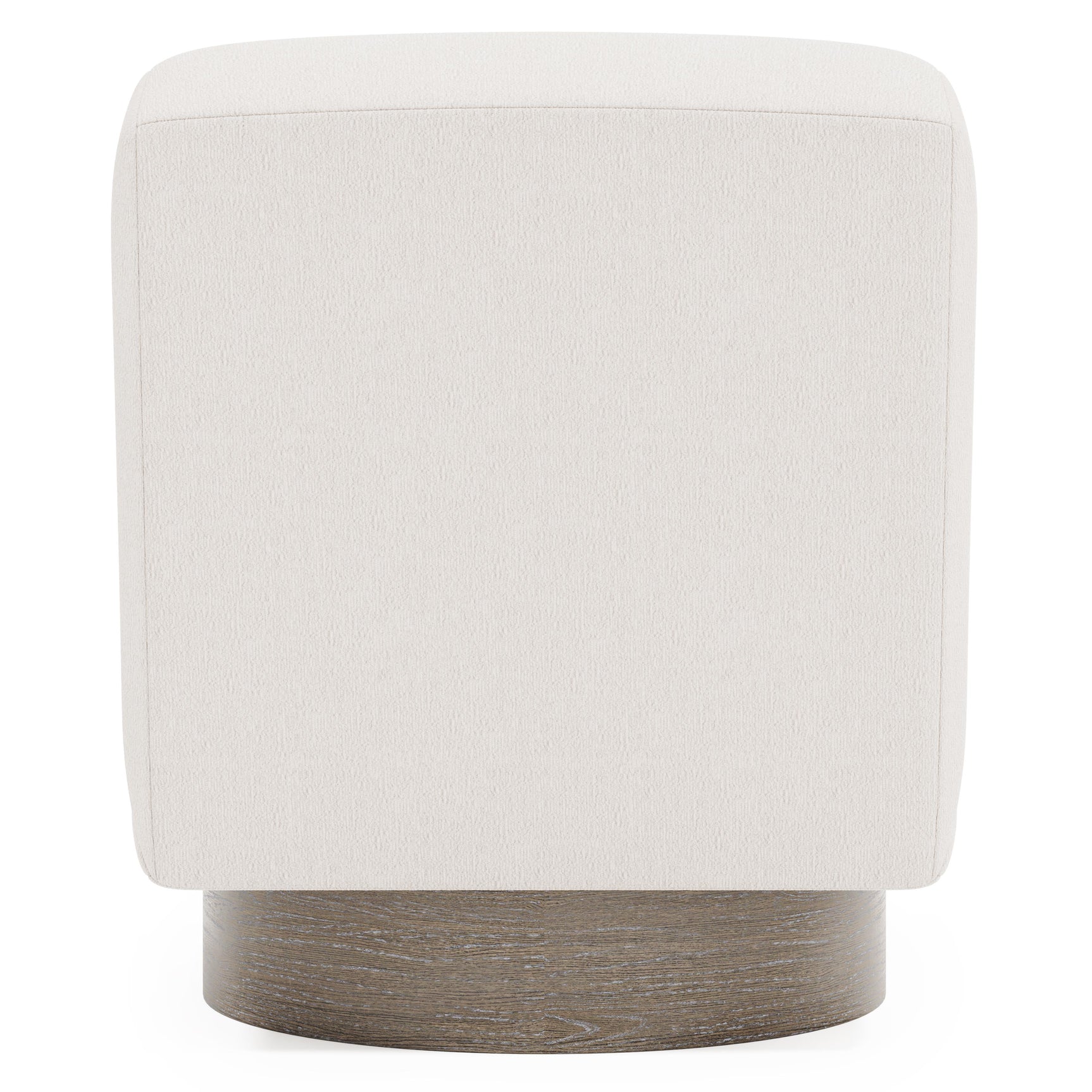 Marley Portobello Cerused/White/Cream Fabric Swivel Chair - Ornate Home