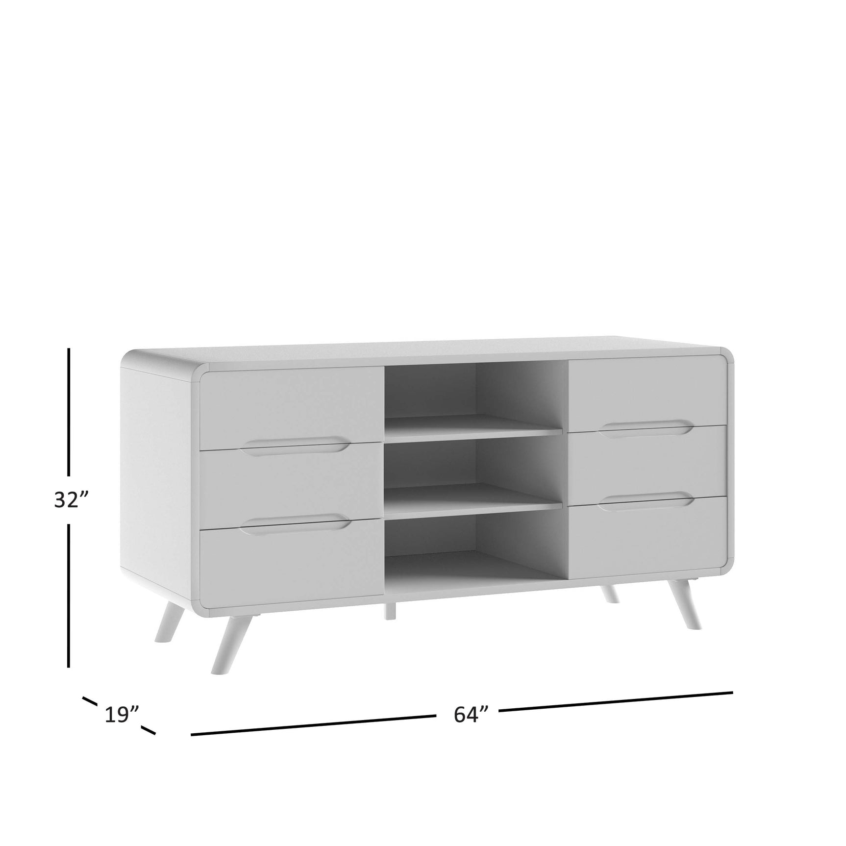 Marlowe Brown Media Console - Ornate Home