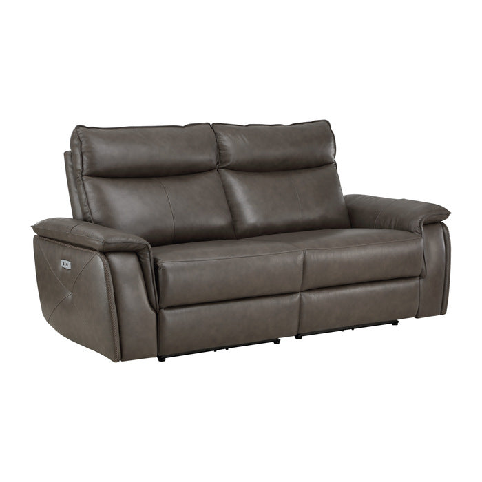 Maroni Brown Power Double Reclining Loveseat - Ornate Home