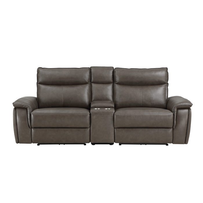 Maroni Brown Power Double Reclining Loveseat - Ornate Home