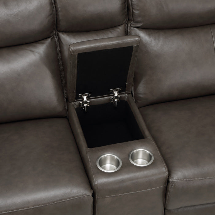 Maroni Brown Power Double Reclining Loveseat - Ornate Home