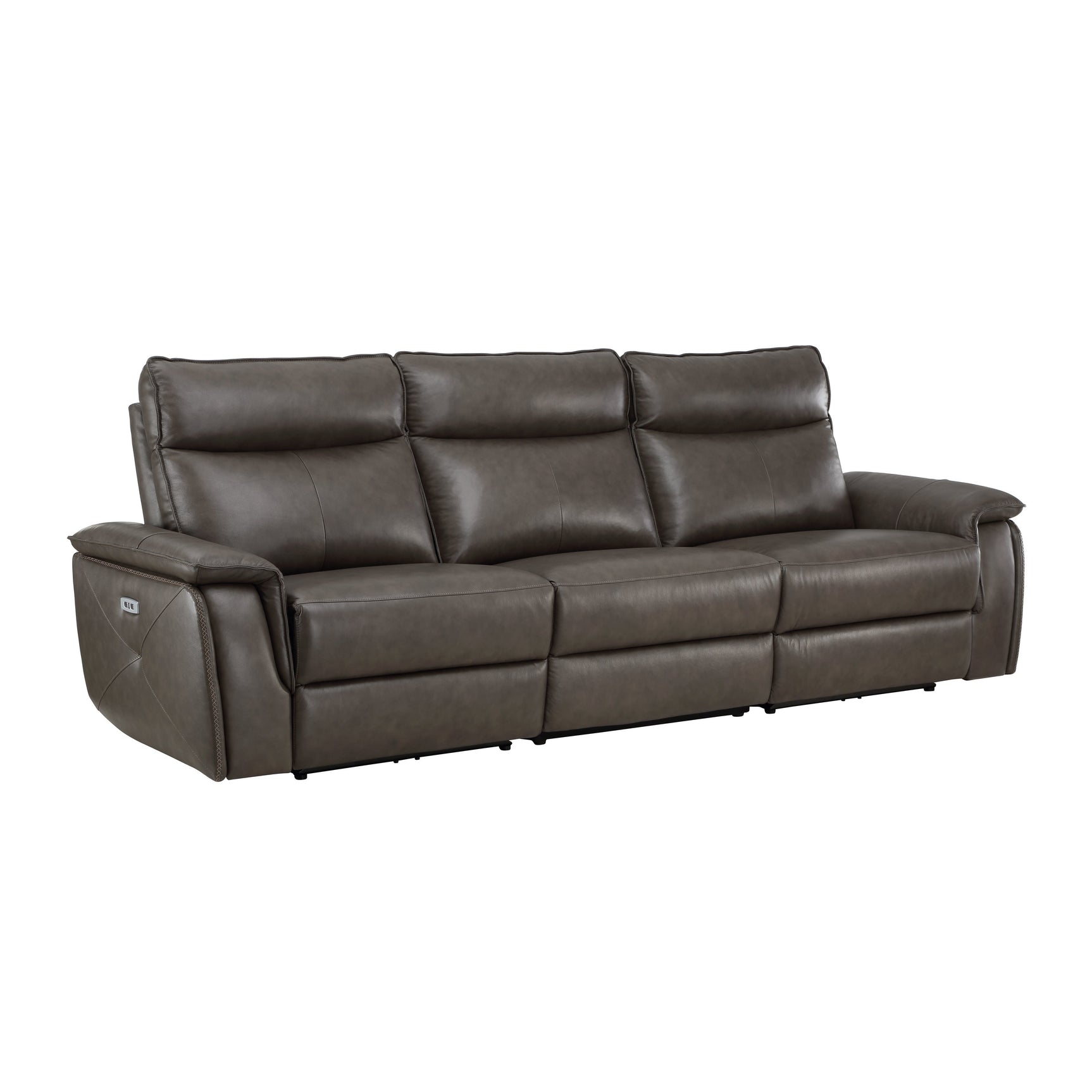 Maroni Brown Power Double Reclining Sofa - Ornate Home
