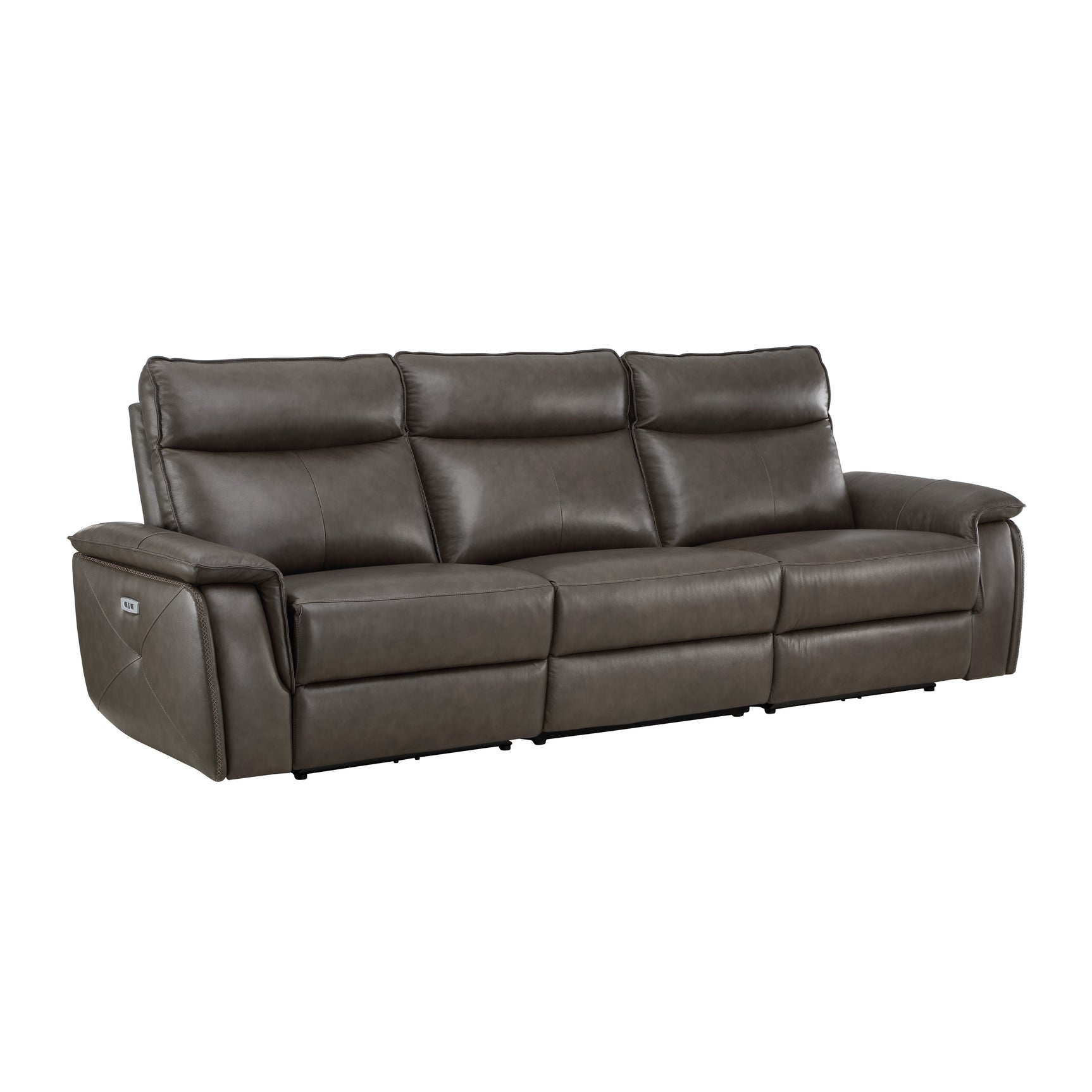 Maroni Dark Brown Power Reclining Sofa and Loveseat - Ornate Home