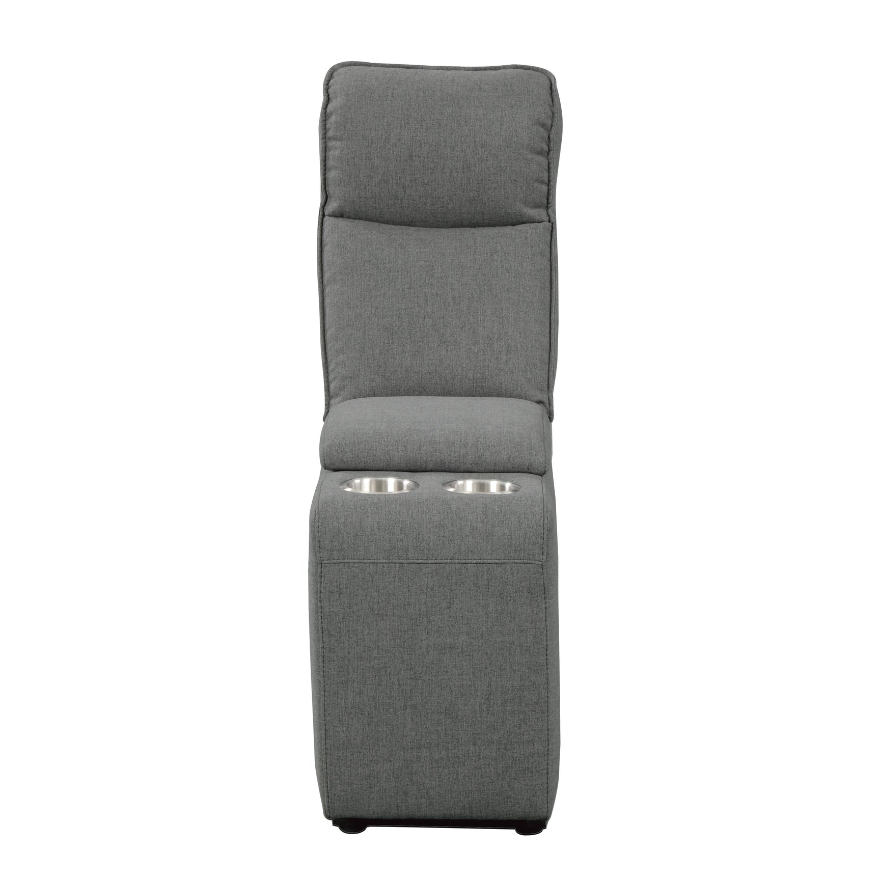 Maroni Gray Power Double Reclining Loveseat w/ Center Console - Ornate Home