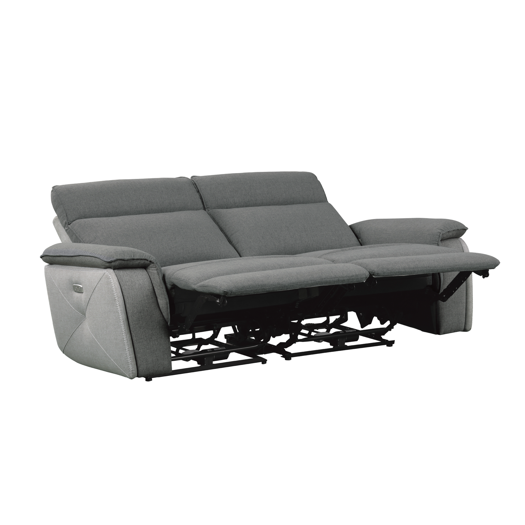 Maroni Gray Power Reclining Sofa and Loveseat - Ornate Home
