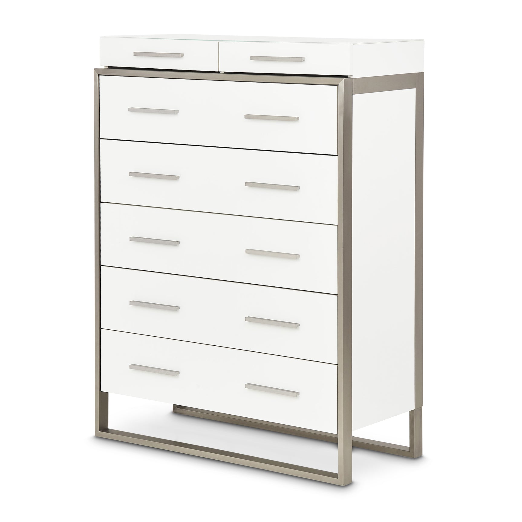 Marquee Cloud White 7-Drawer Chest - Ornate Home