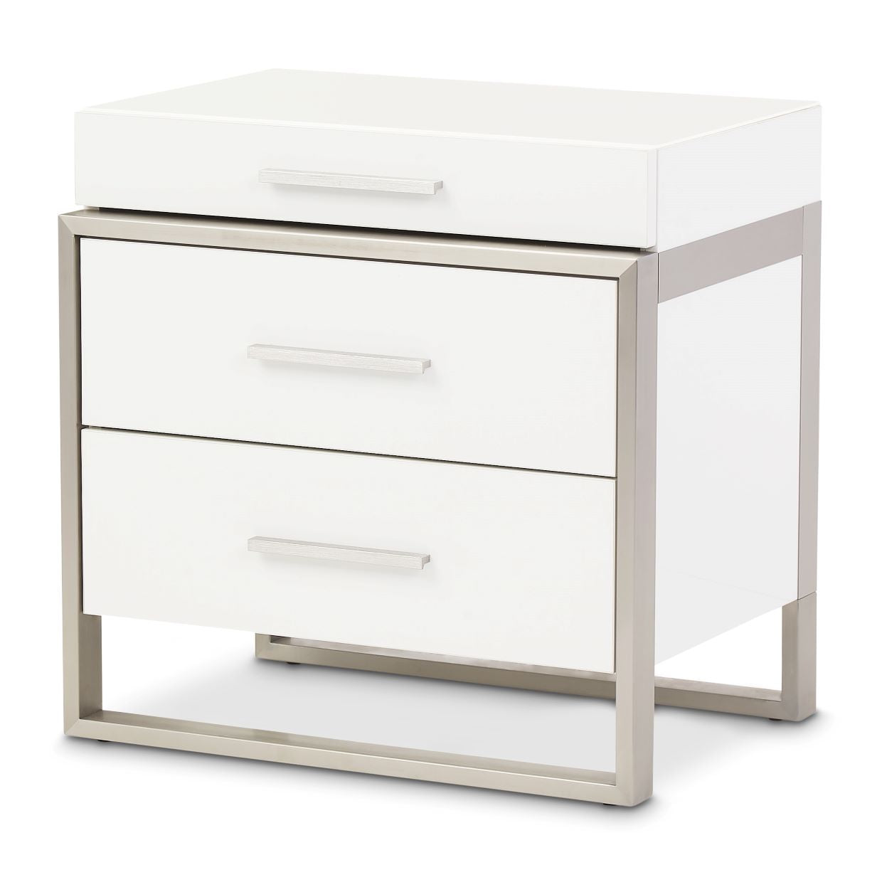 Marquee Cloud White Nightstand - Ornate Home