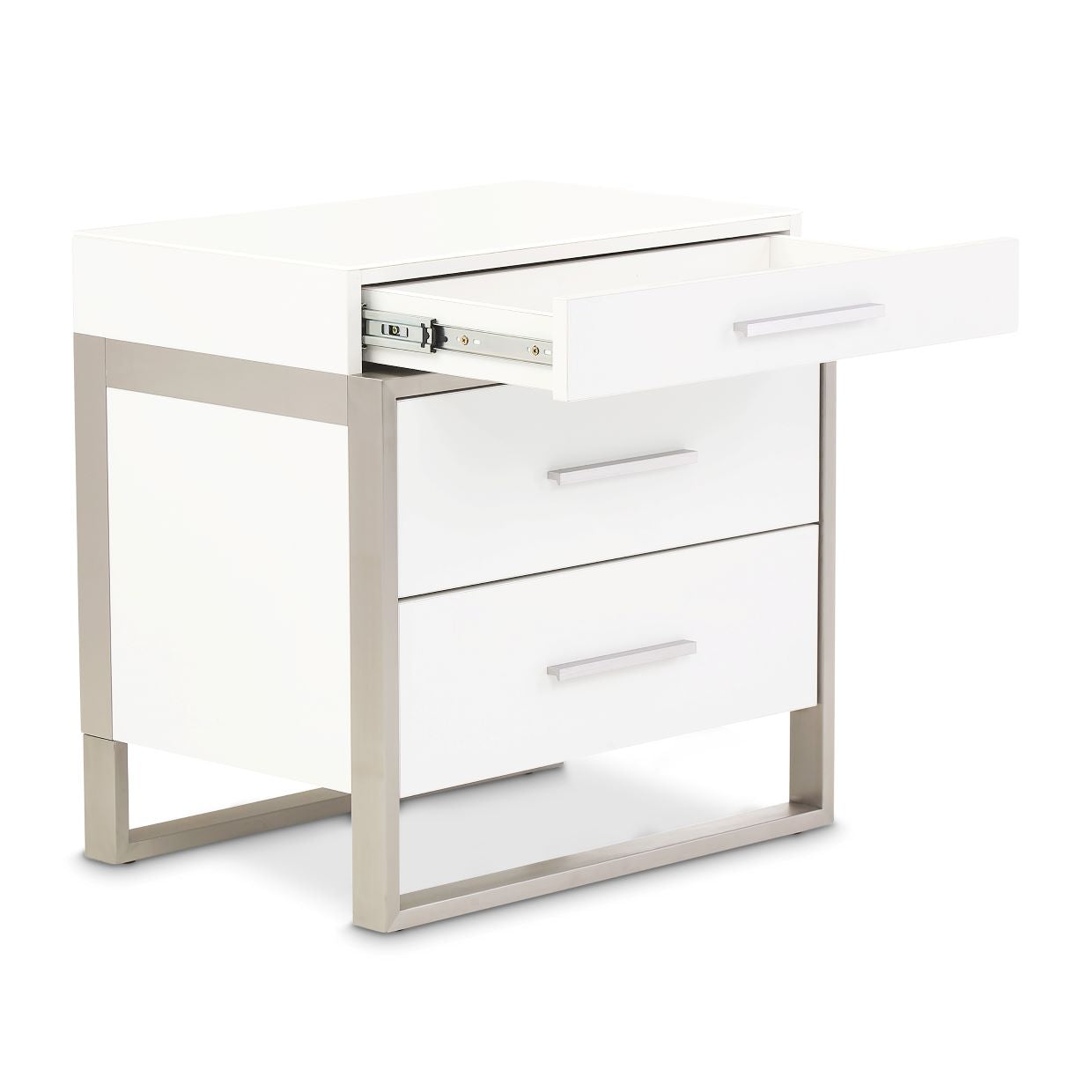 Marquee Cloud White Nightstand - Ornate Home