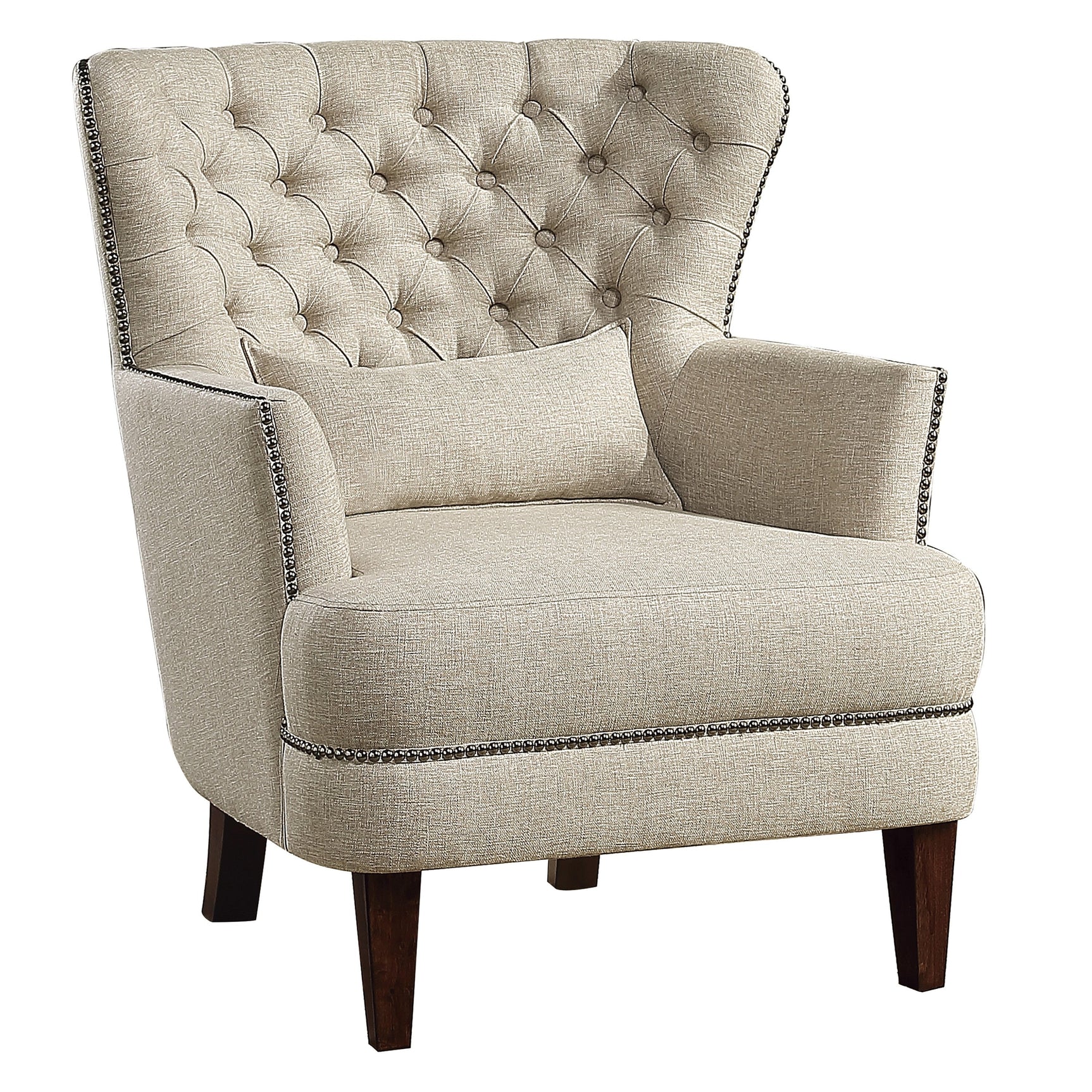 Marriana Beige Accent Chair - Ornate Home