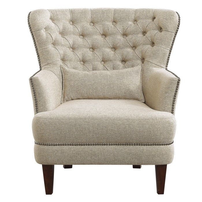 Marriana Beige Accent Chair - Ornate Home