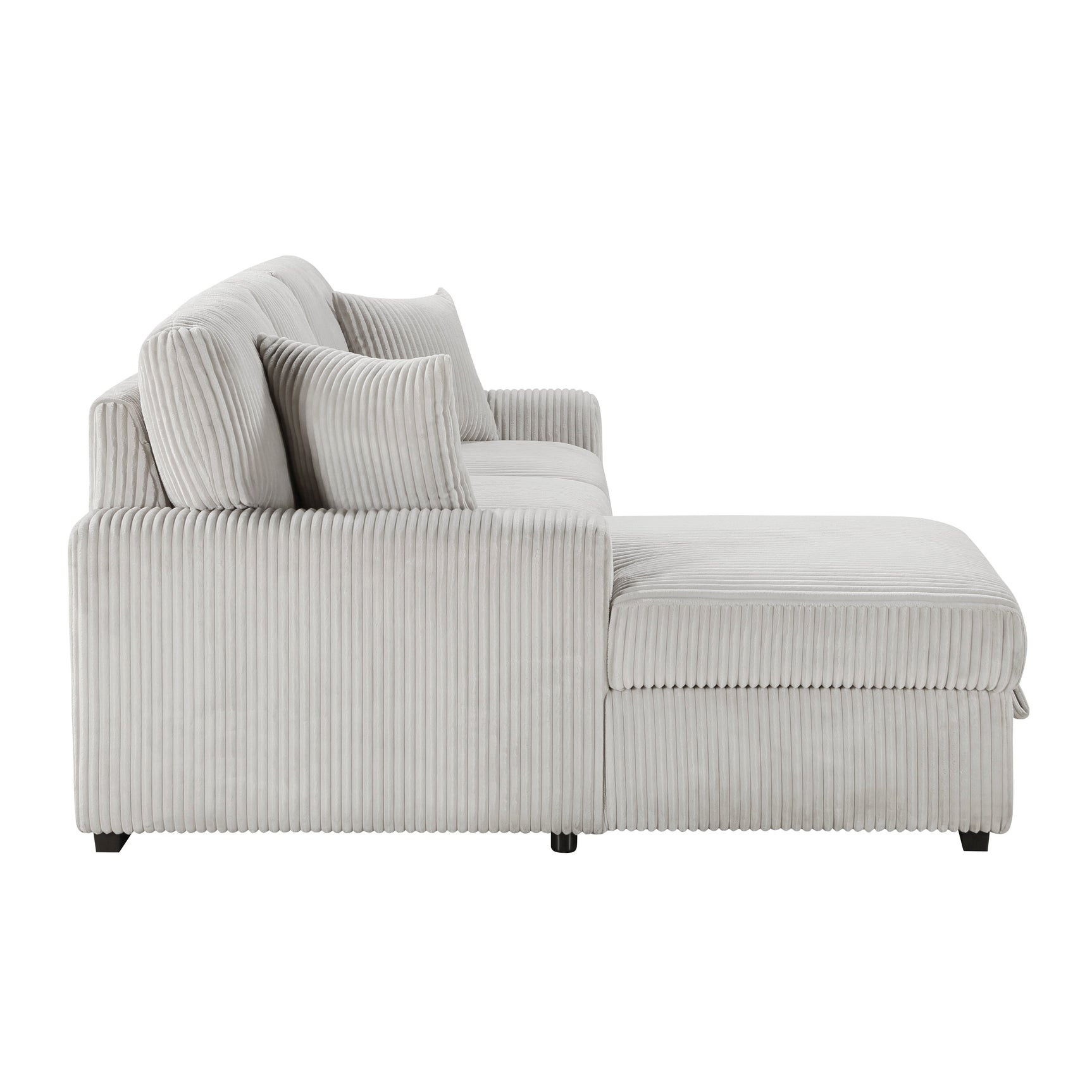 Marsh Gray 2-Piece Sectional with Left Chaise - Ornate Home