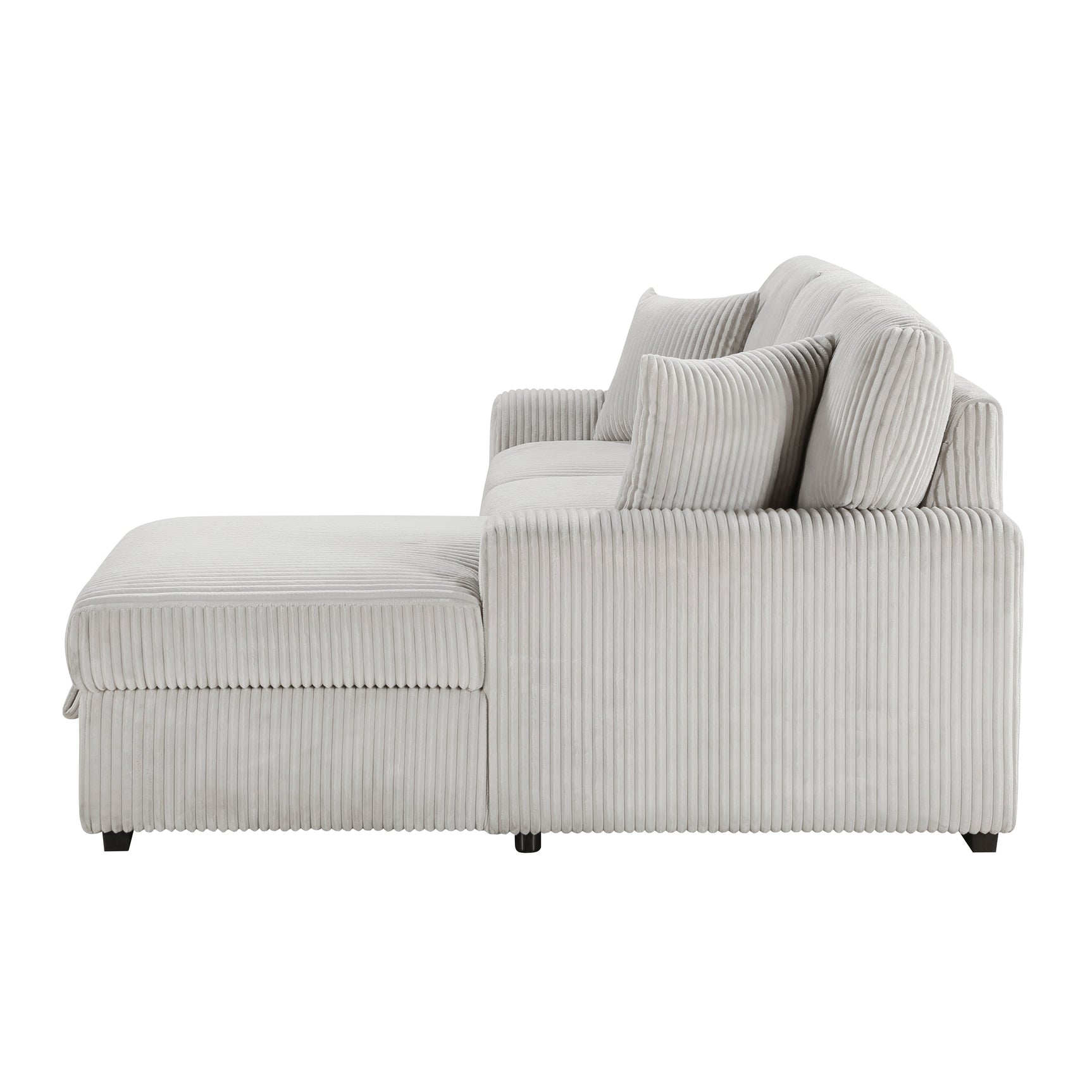 Marsh Gray 2-Piece Sectional with Right Chaise - Ornate Home