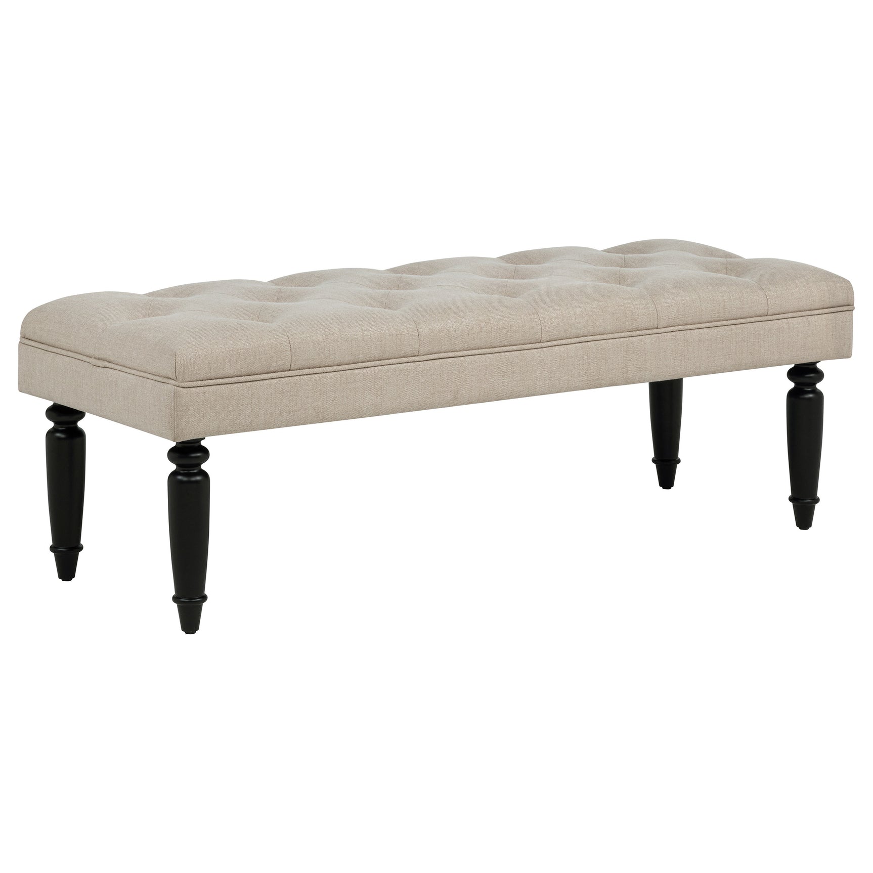 Marsha Latte 52-inch Upholstered Entryway Accent Bench - Ornate Home