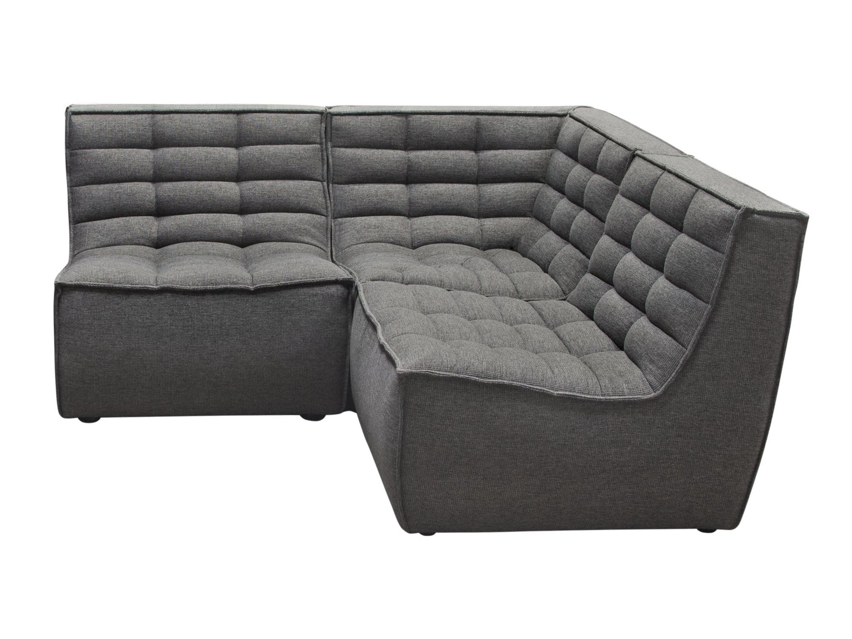 Marshall Grey 3pc Corner Modular Sectional - Ornate Home
