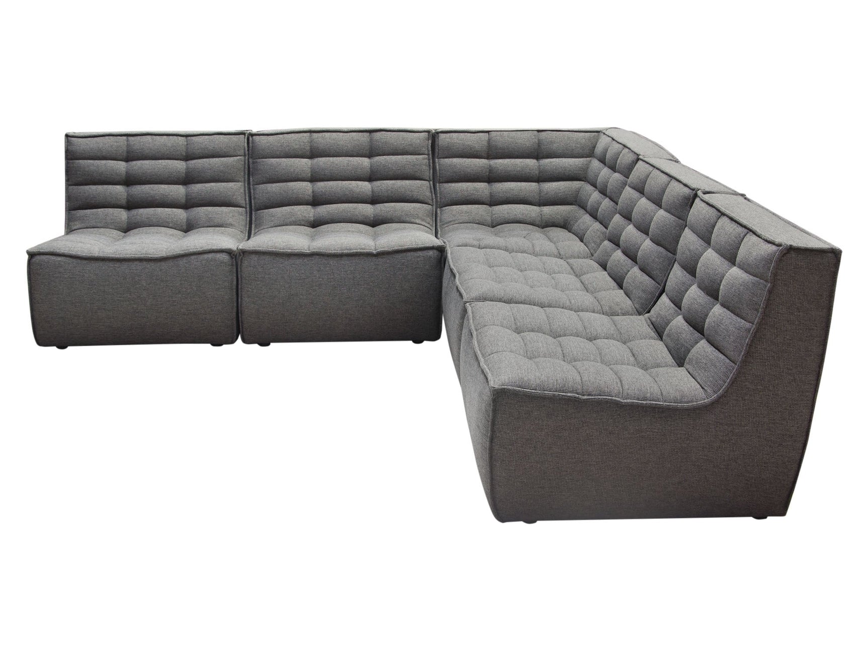 Marshall Grey 5pcCorner Modular Sectional - Ornate Home
