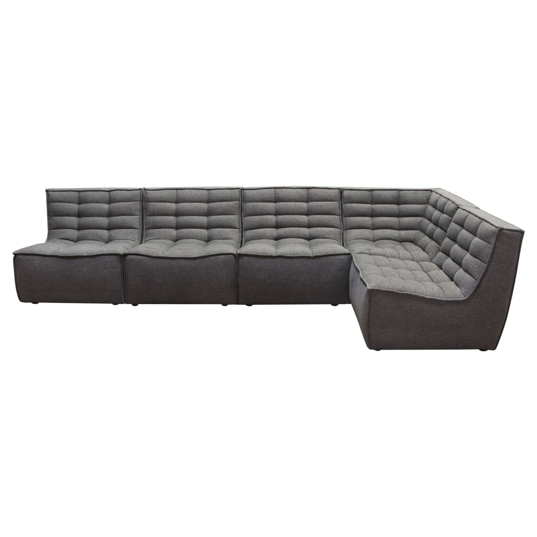 Marshall Grey 5pcCorner Modular Sectional - Ornate Home