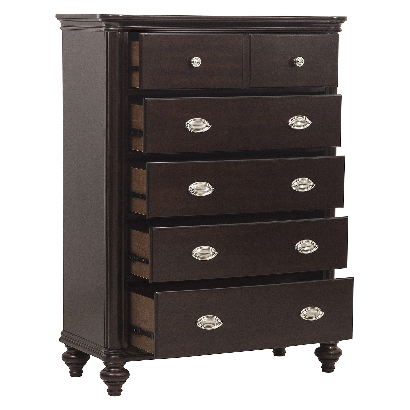 Marston Dark Cherry Chest - Ornate Home