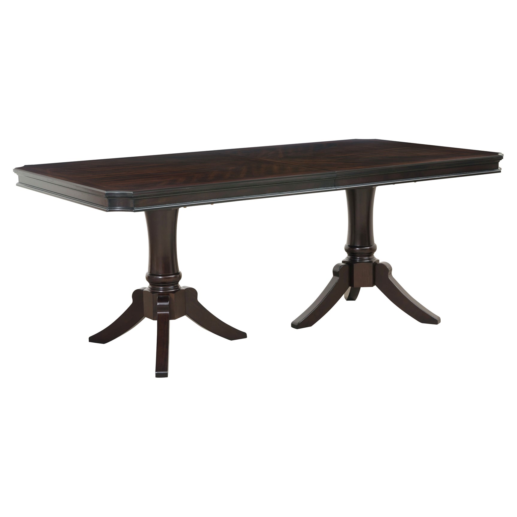 Marston Dark Cherry/Natural 5-Piece Dining Table Set - Ornate Home