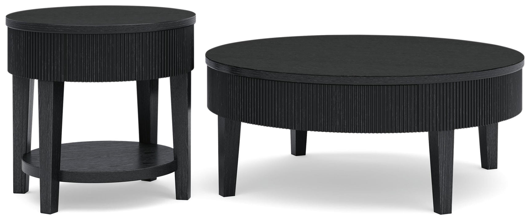 Marstream Black Coffee Table and End Table - Ornate Home