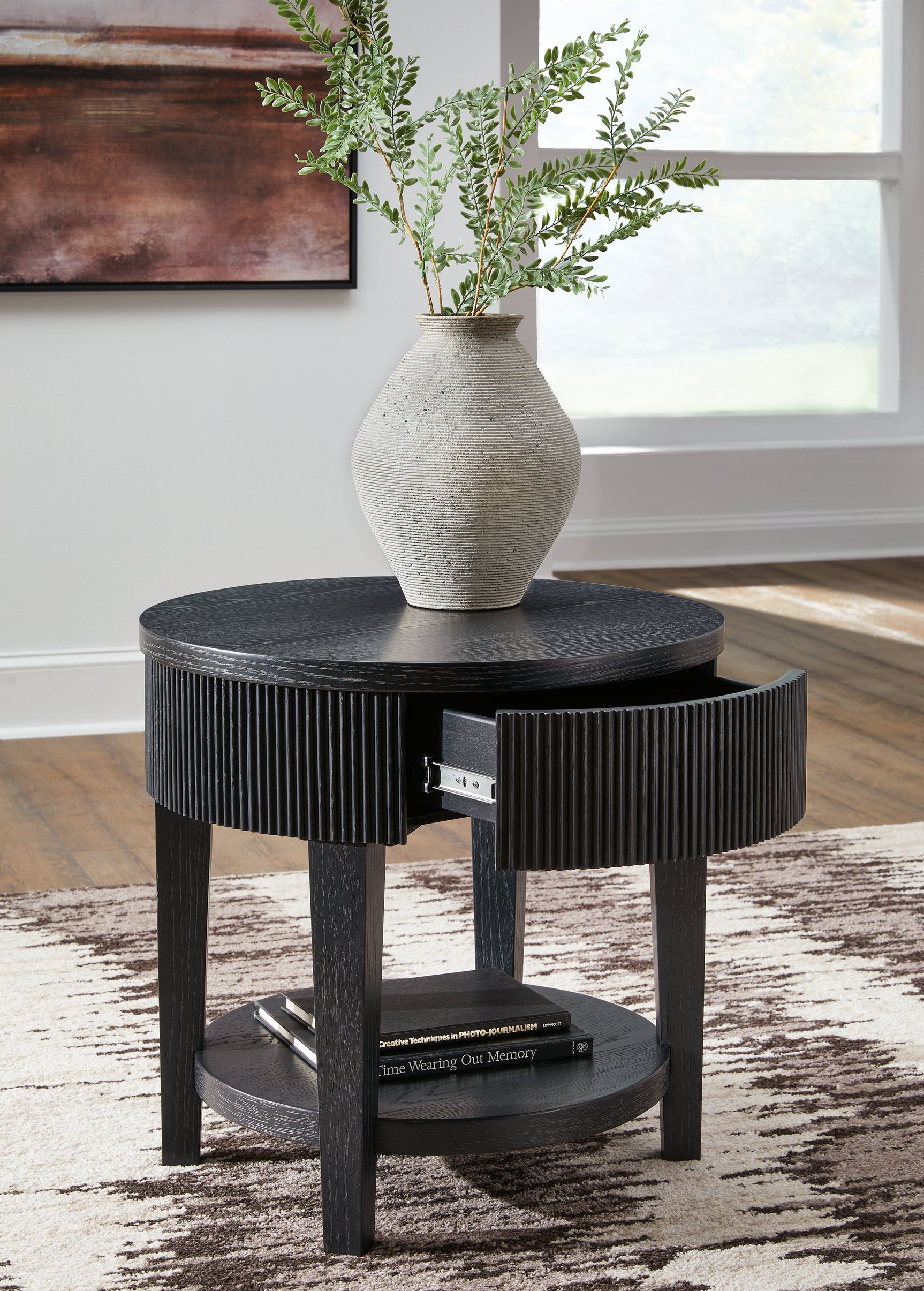 Marstream Black End Table (Online Special Price) - Ornate Home