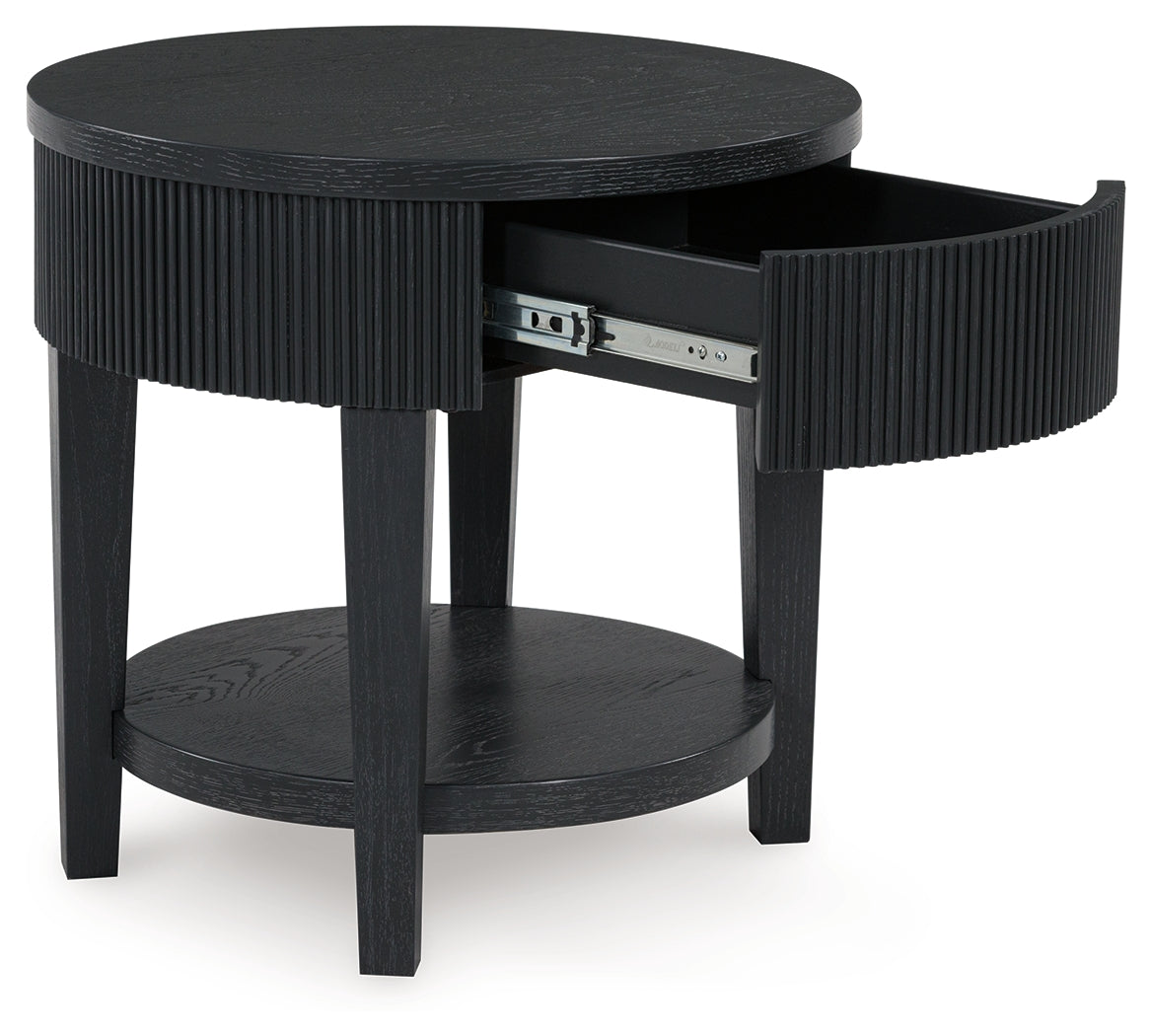 Marstream Black End Table - Ornate Home