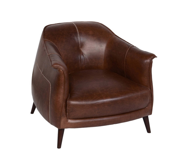 Martel Brown Club Chair - Ornate Home