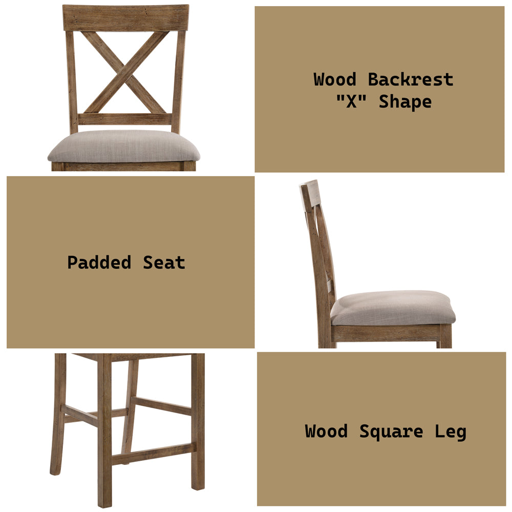 Martha Ii Counter Height Chair (Set-2) - Ornate Home