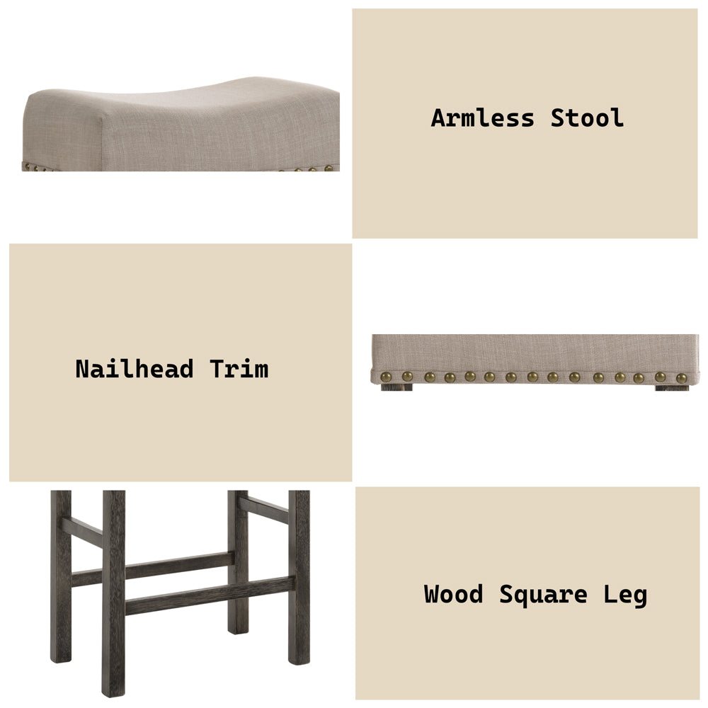 Martha Ii Counter Height Stool (Set-2) - Ornate Home