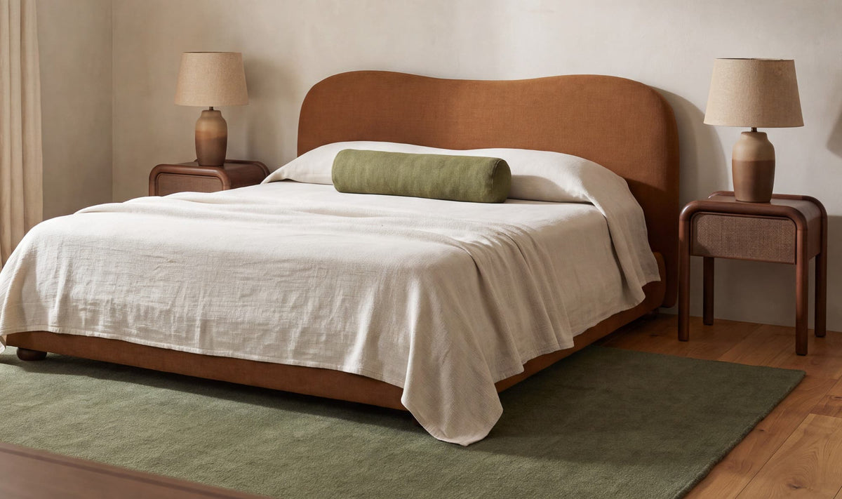 Martine Ginger King Storage Bed - Ornate Home
