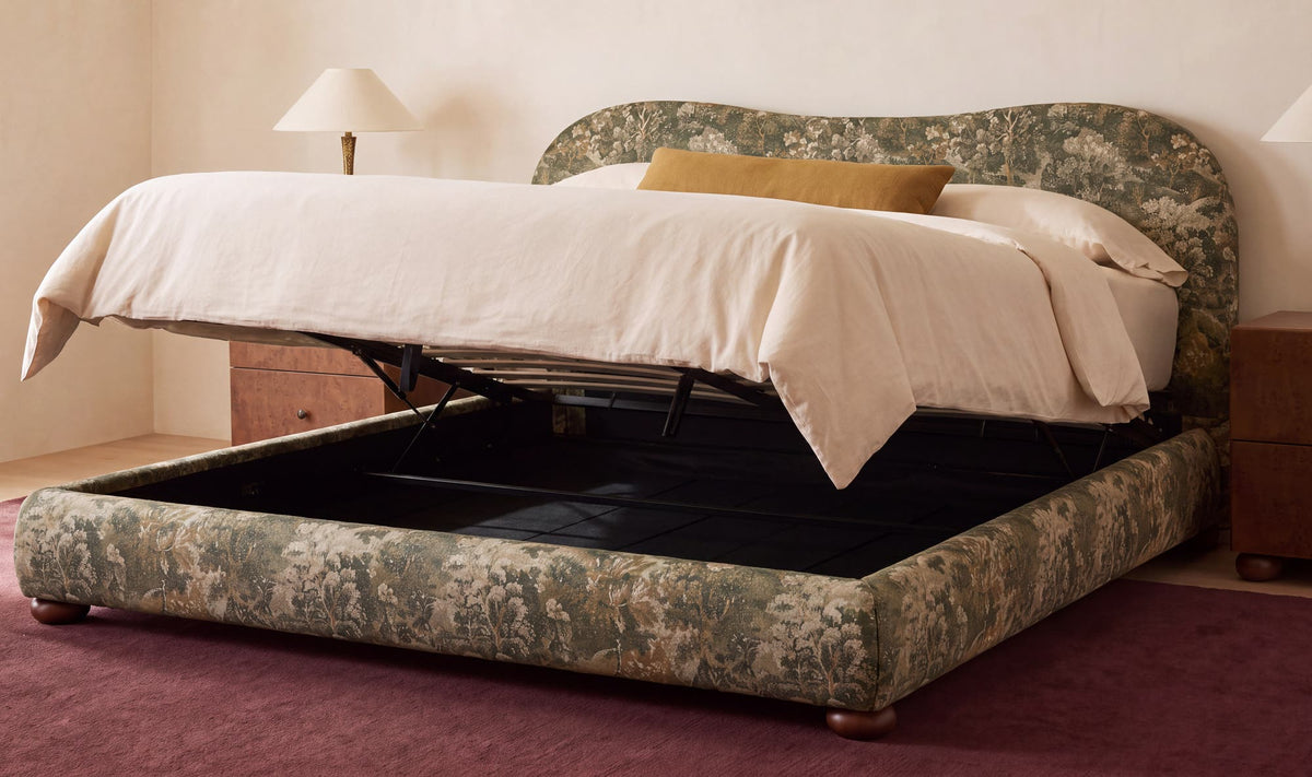 Martine Heritage Green King Storage Bed - Ornate Home