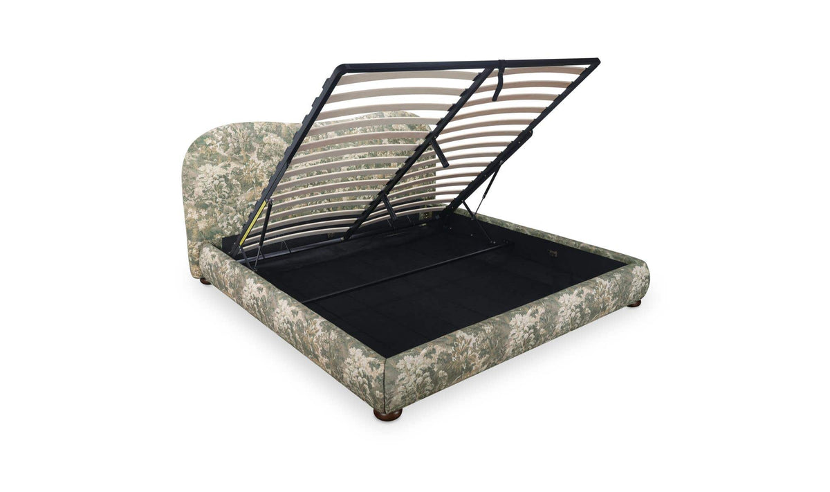 Martine Heritage Green King Storage Bed - Ornate Home
