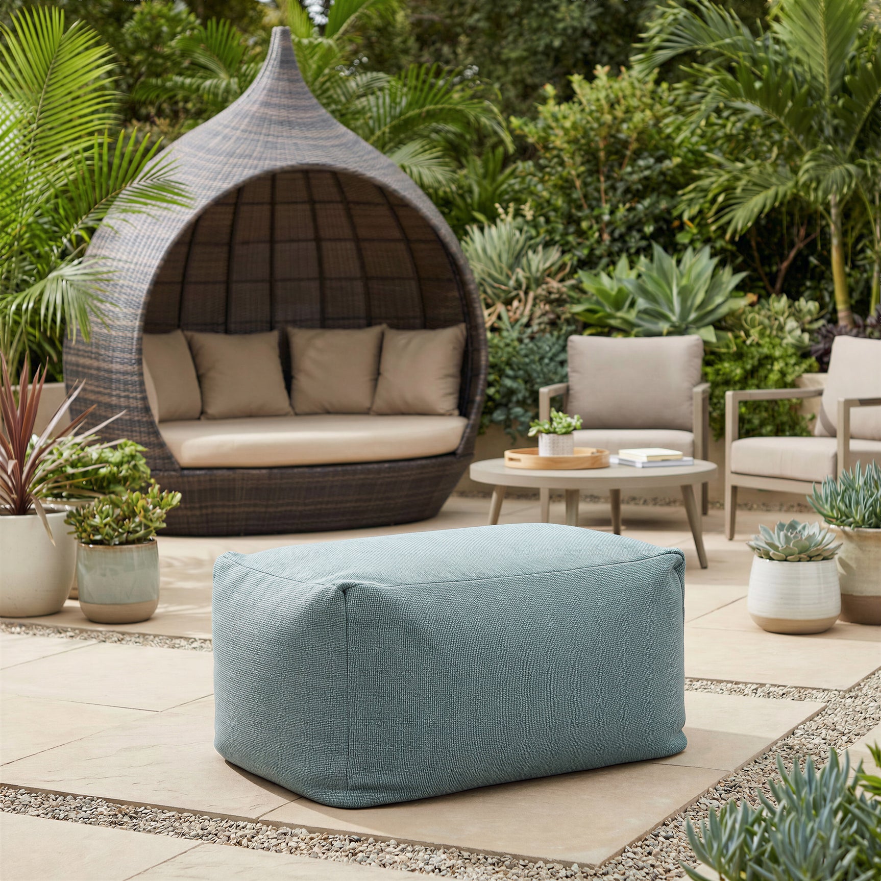 Martinique Brown & Beige Beach Daybed - Ornate Home
