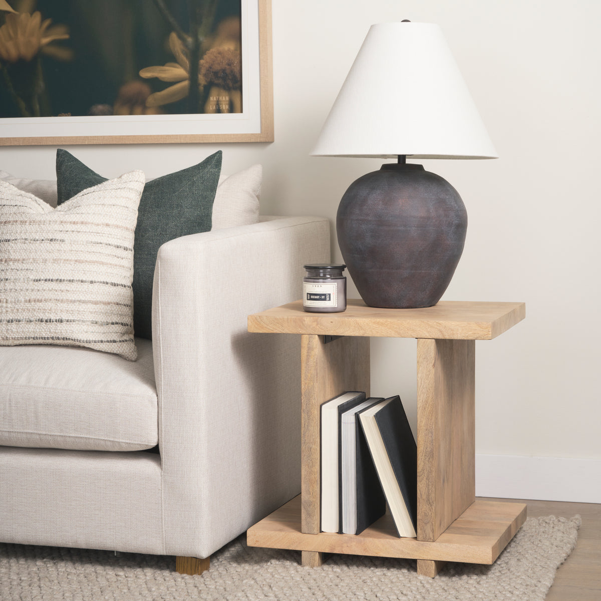 Marvin Black Ceramic Table Lamp - Ornate Home