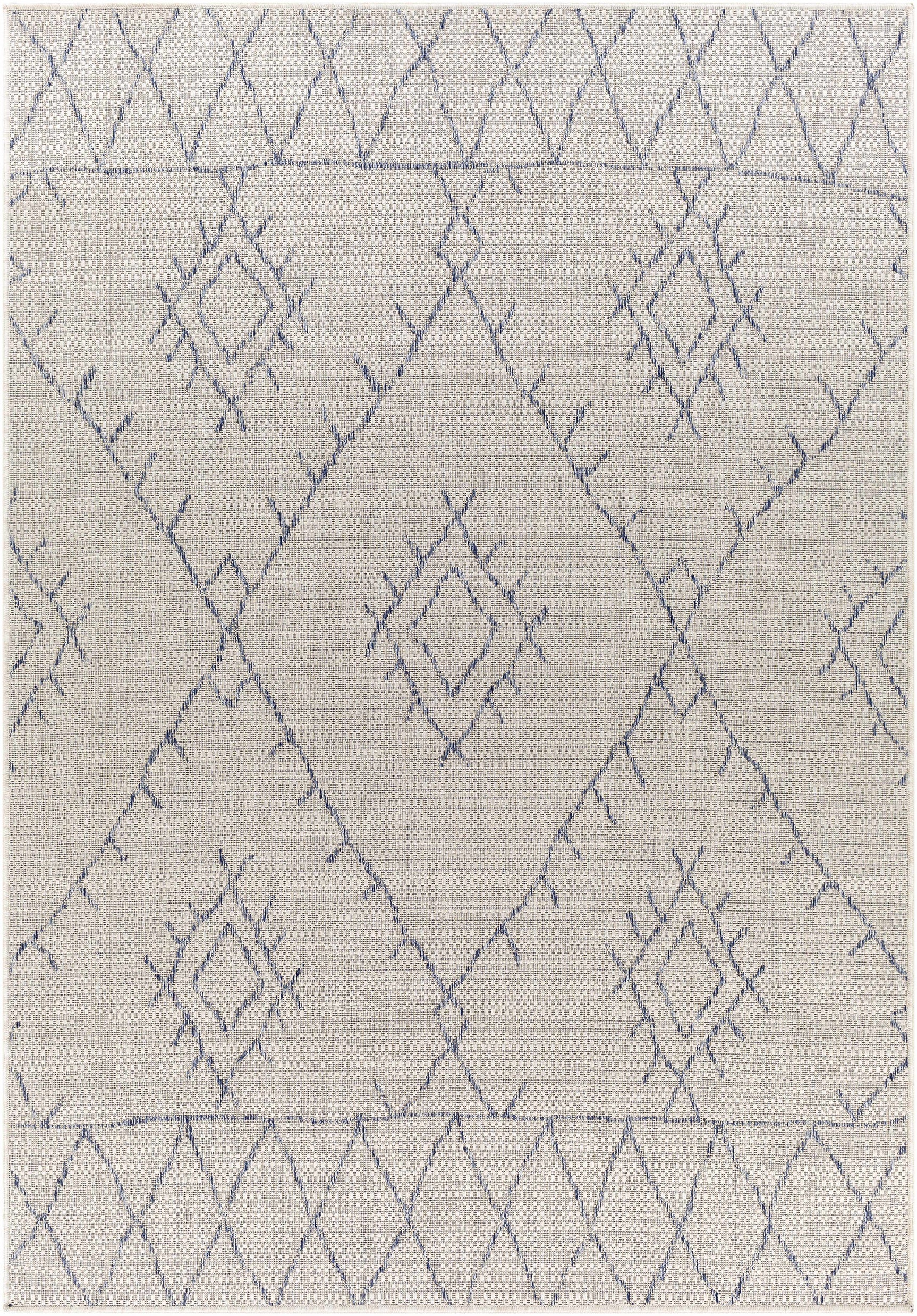 Marwood Gray&Blue Nordic Outdoor Rug - Clearance - Ornate Home