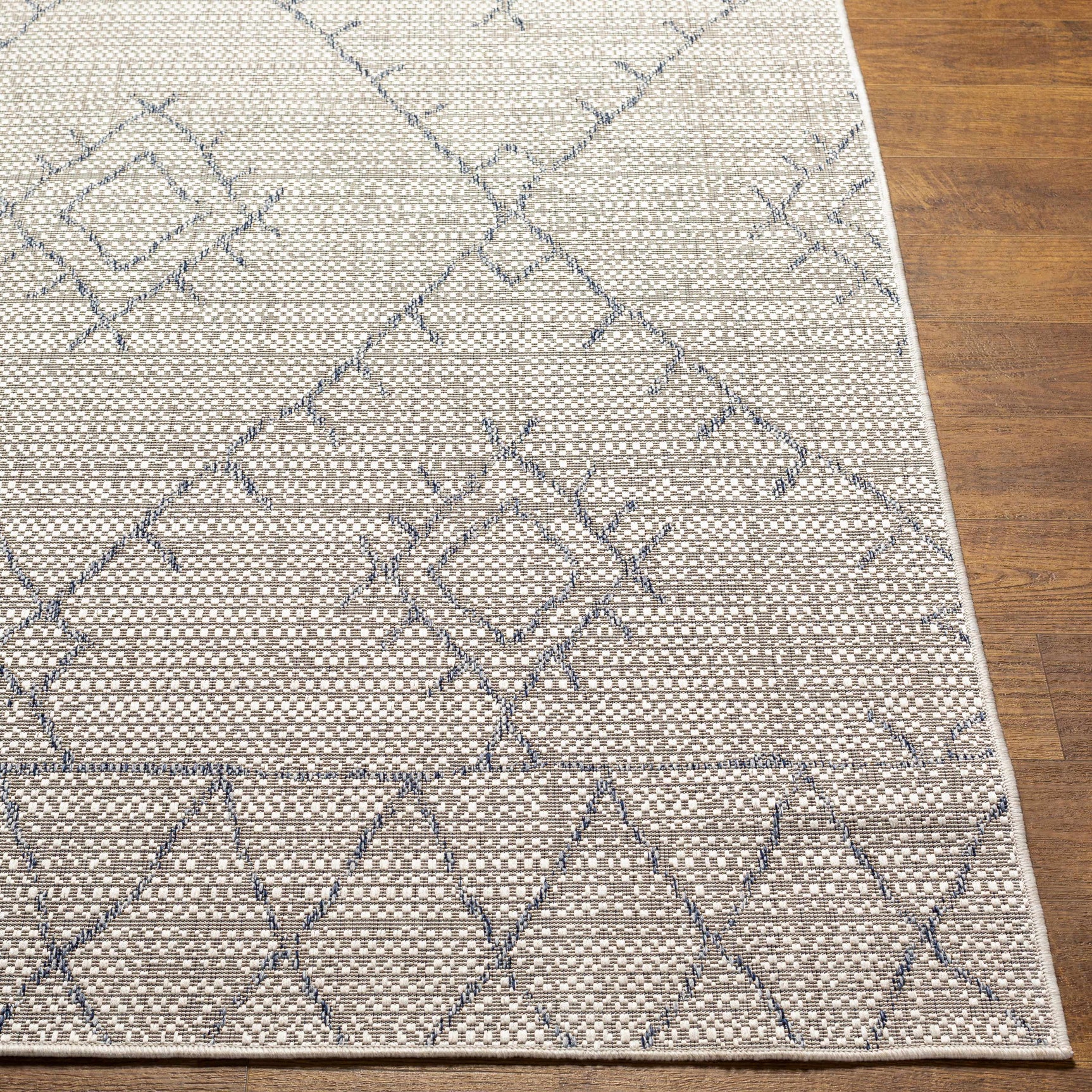Marwood Gray&Blue Nordic Outdoor Rug - Clearance - Ornate Home