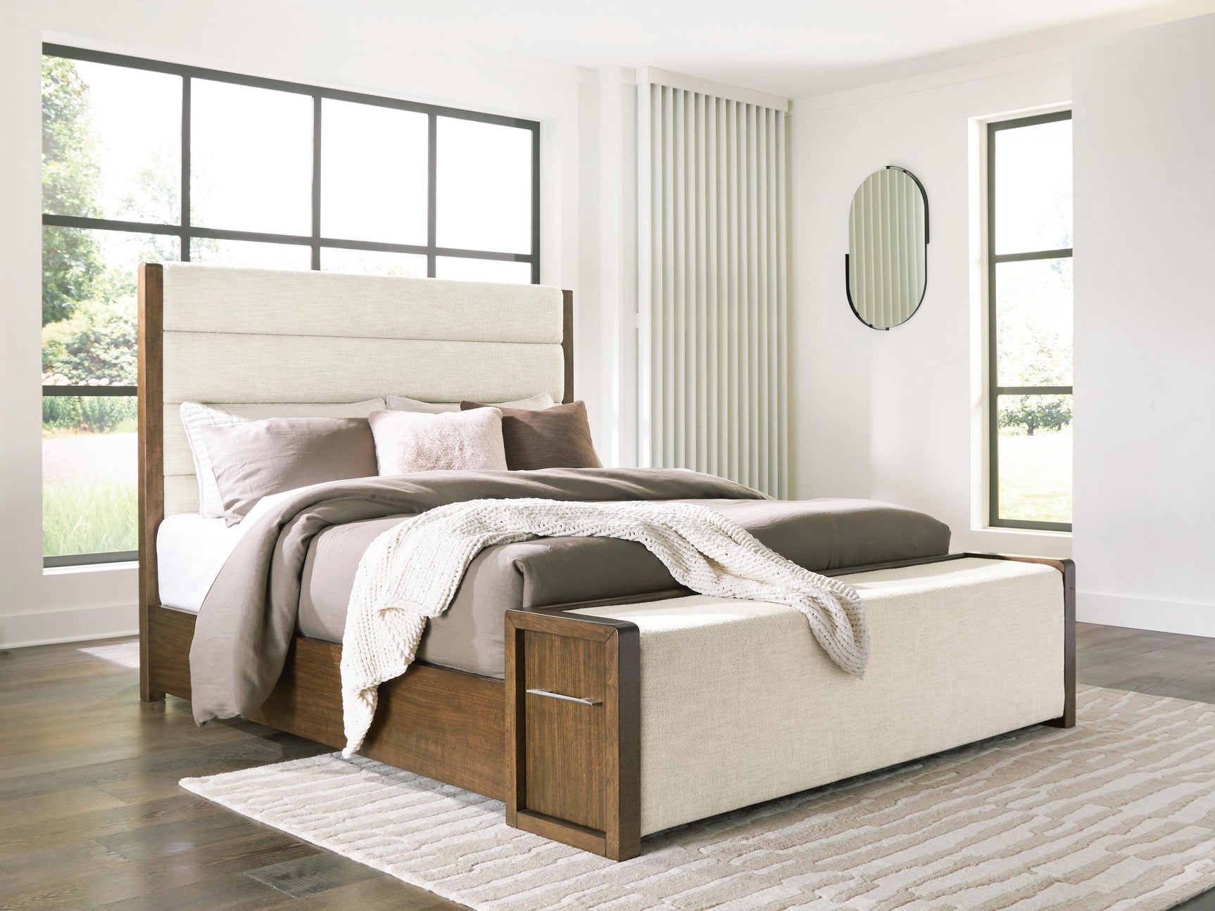 Marxmore Brown California King Upholstered Storage Bed - Ornate Home