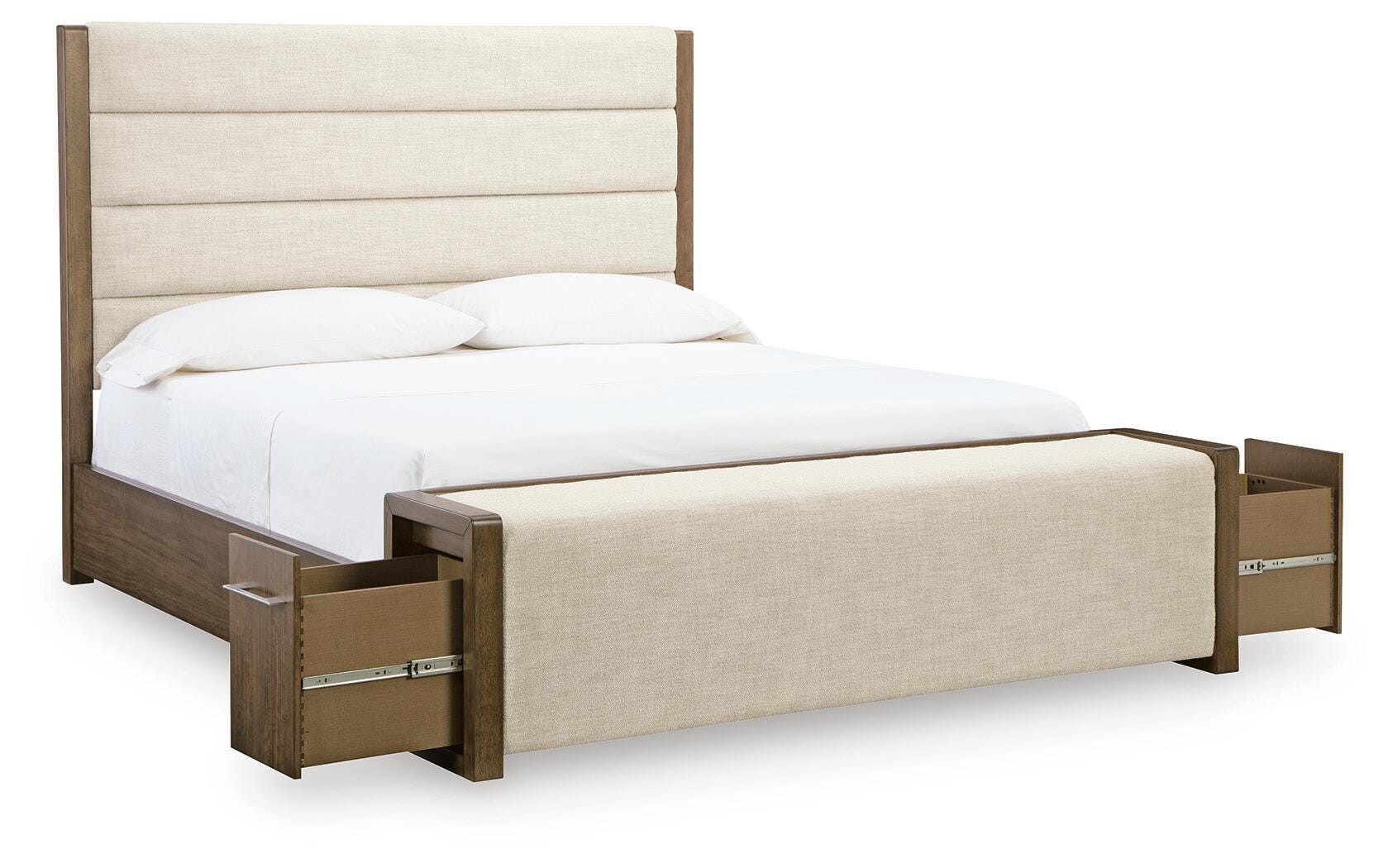 Marxmore Brown California King Upholstered Storage Bed - Ornate Home