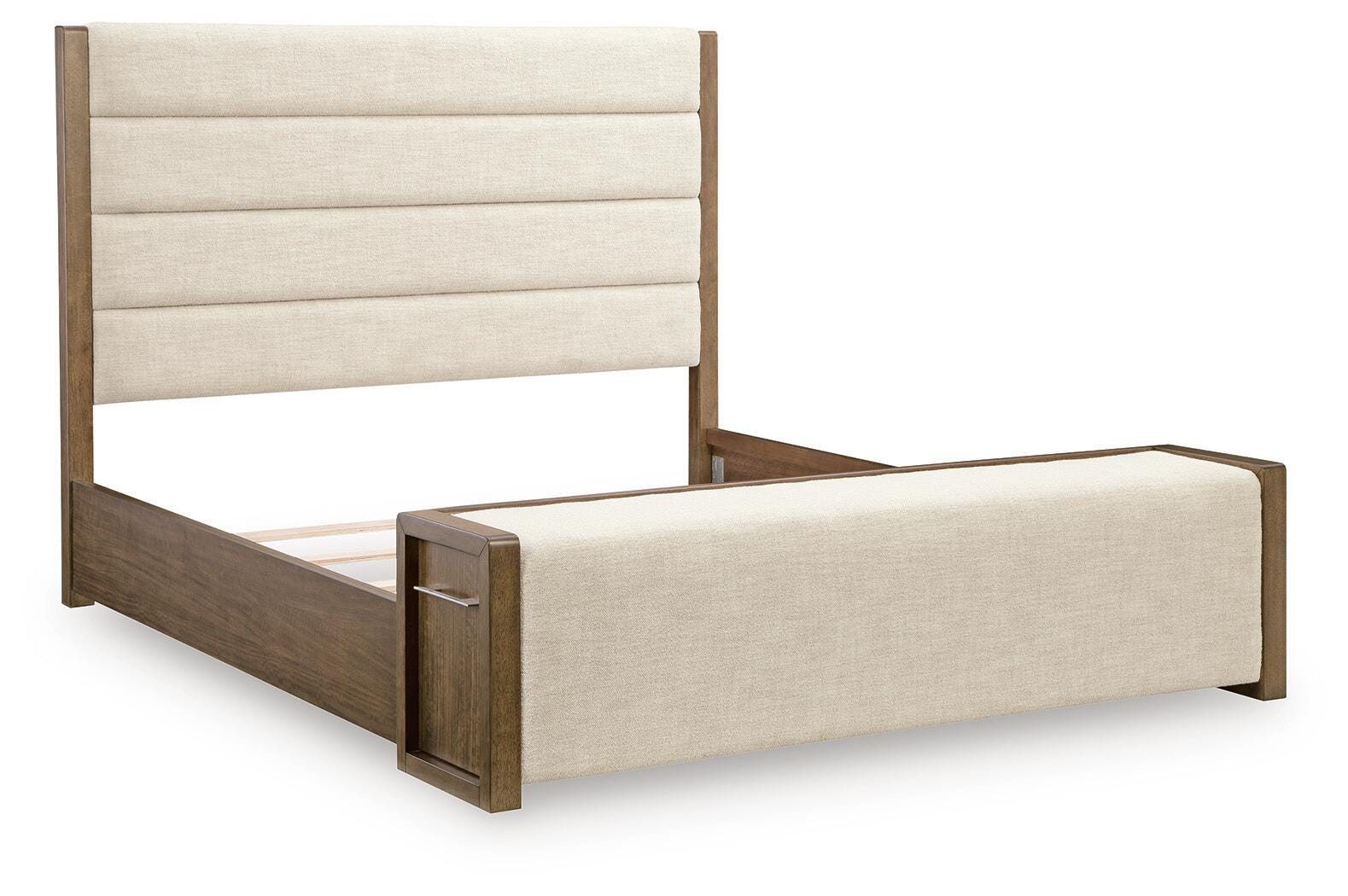 Marxmore Brown King Upholstered Storage Bed - Ornate Home