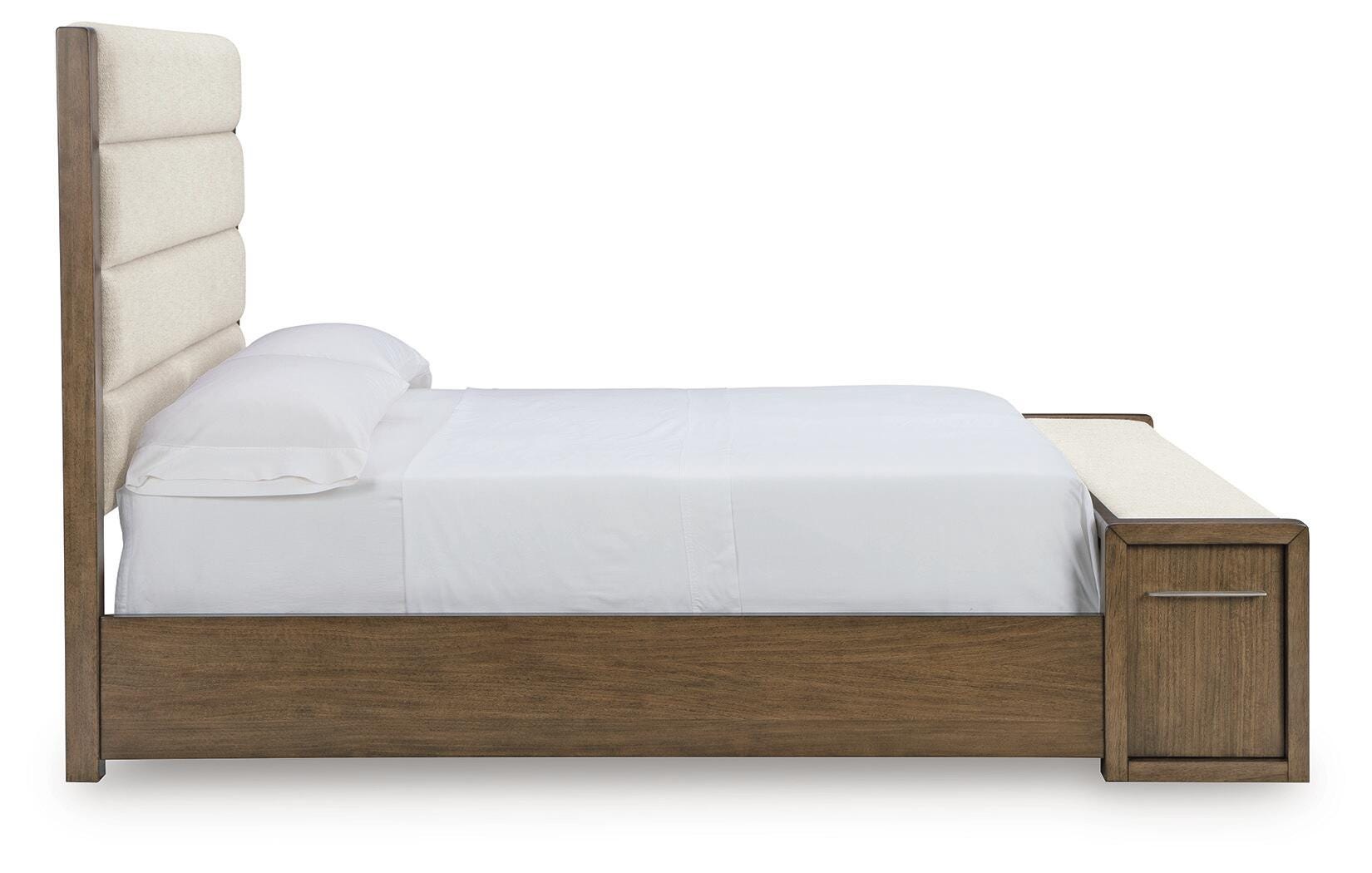 Marxmore Brown Queen Upholstered Storage Bed - Ornate Home